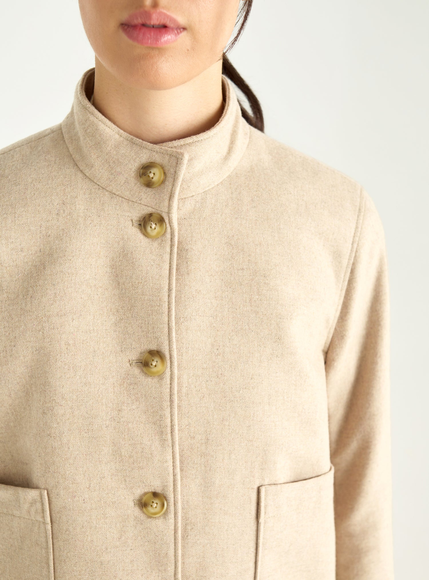 Short woolen jacket