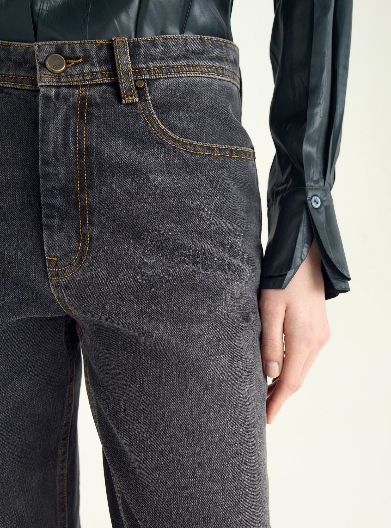 Jean slim stretch acoté 