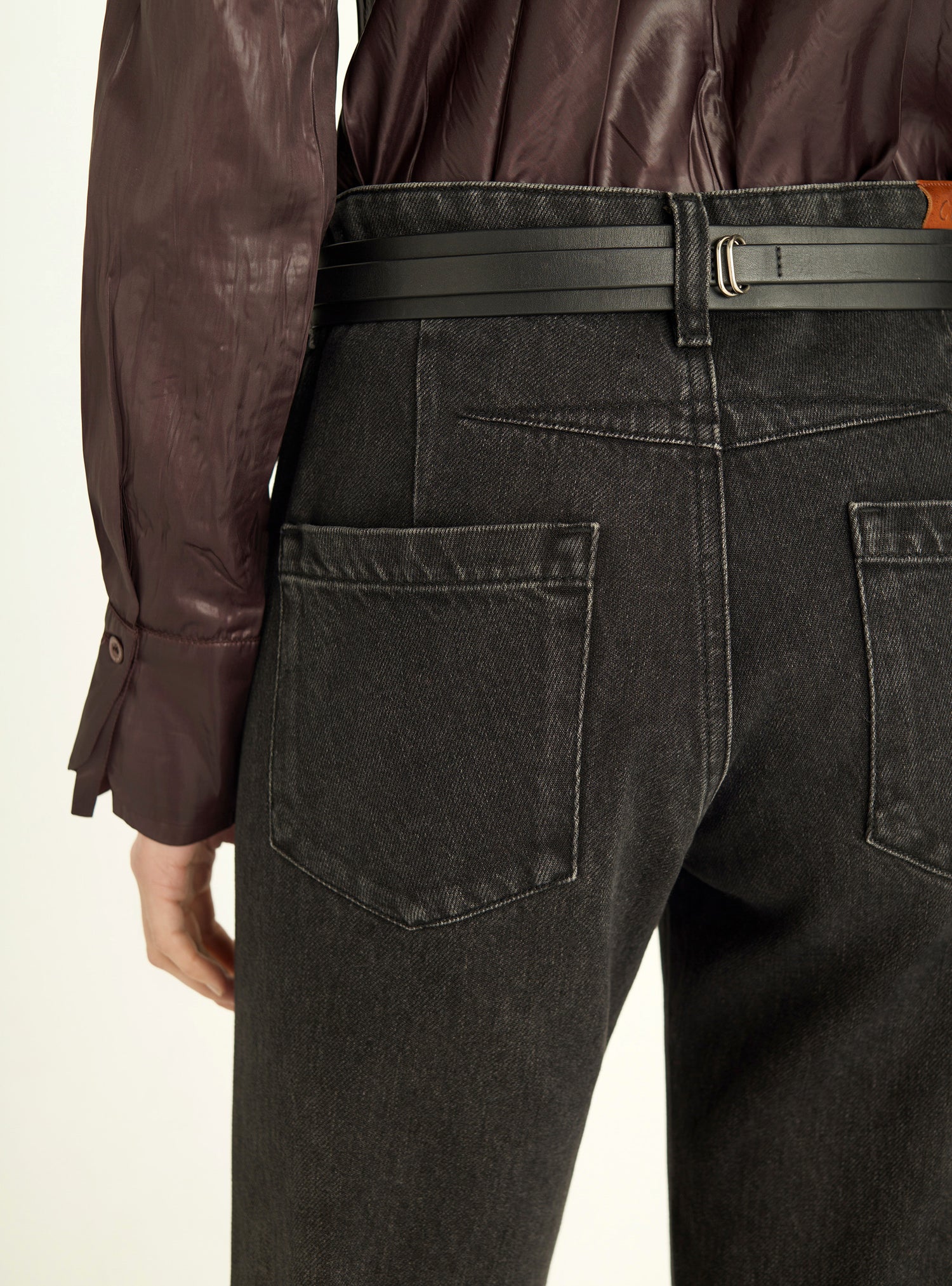 Bootcut-Jeans mit hoher Taille
