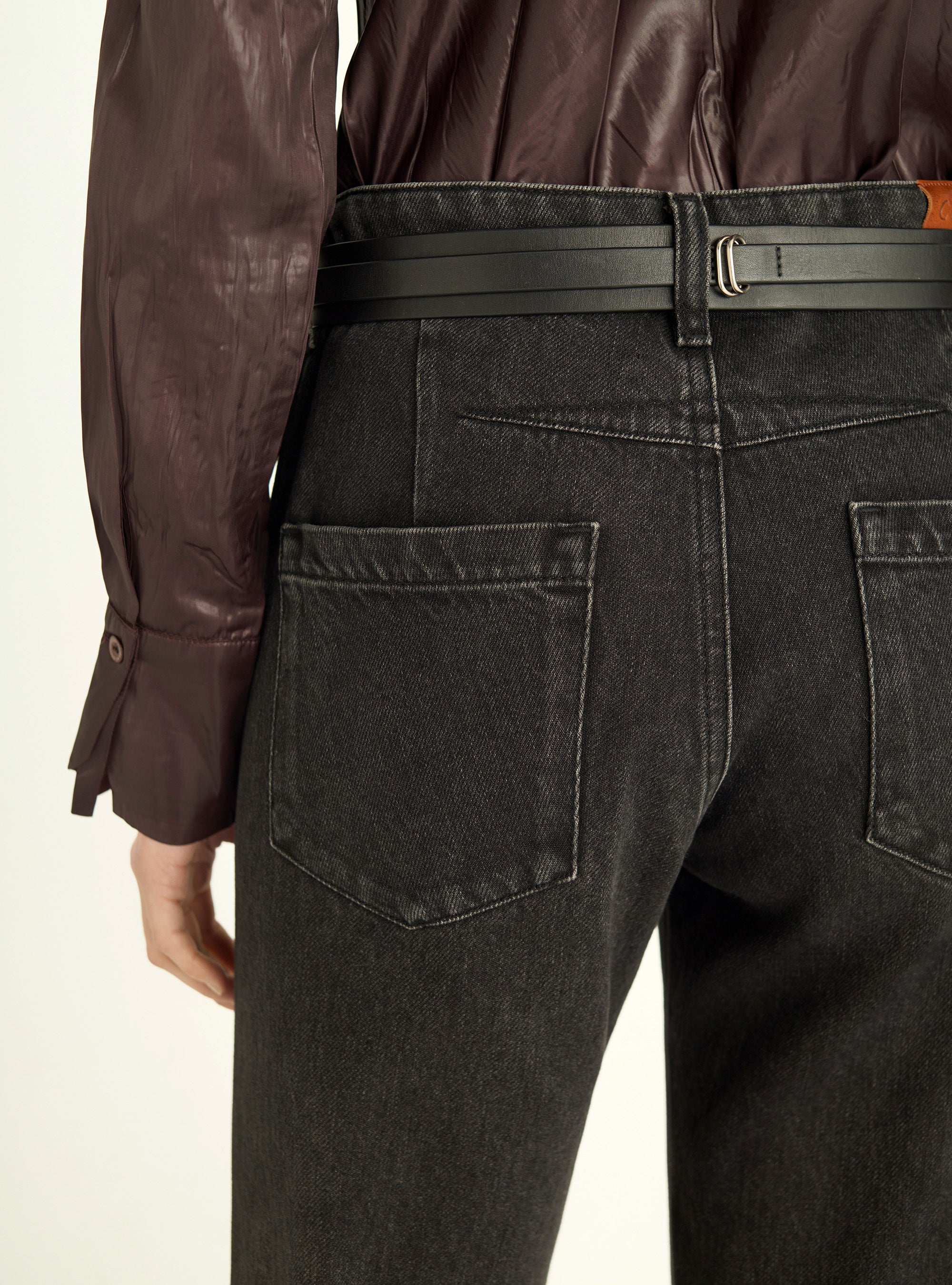 Bootcut-Jeans mit hoher Taille