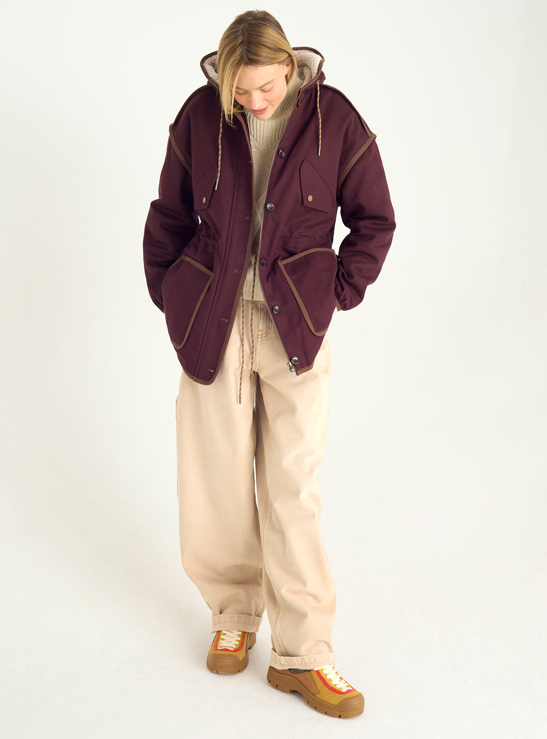 Parka aus Baumwollcanvas