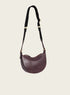 Mini sac en cuir patiné acoté 