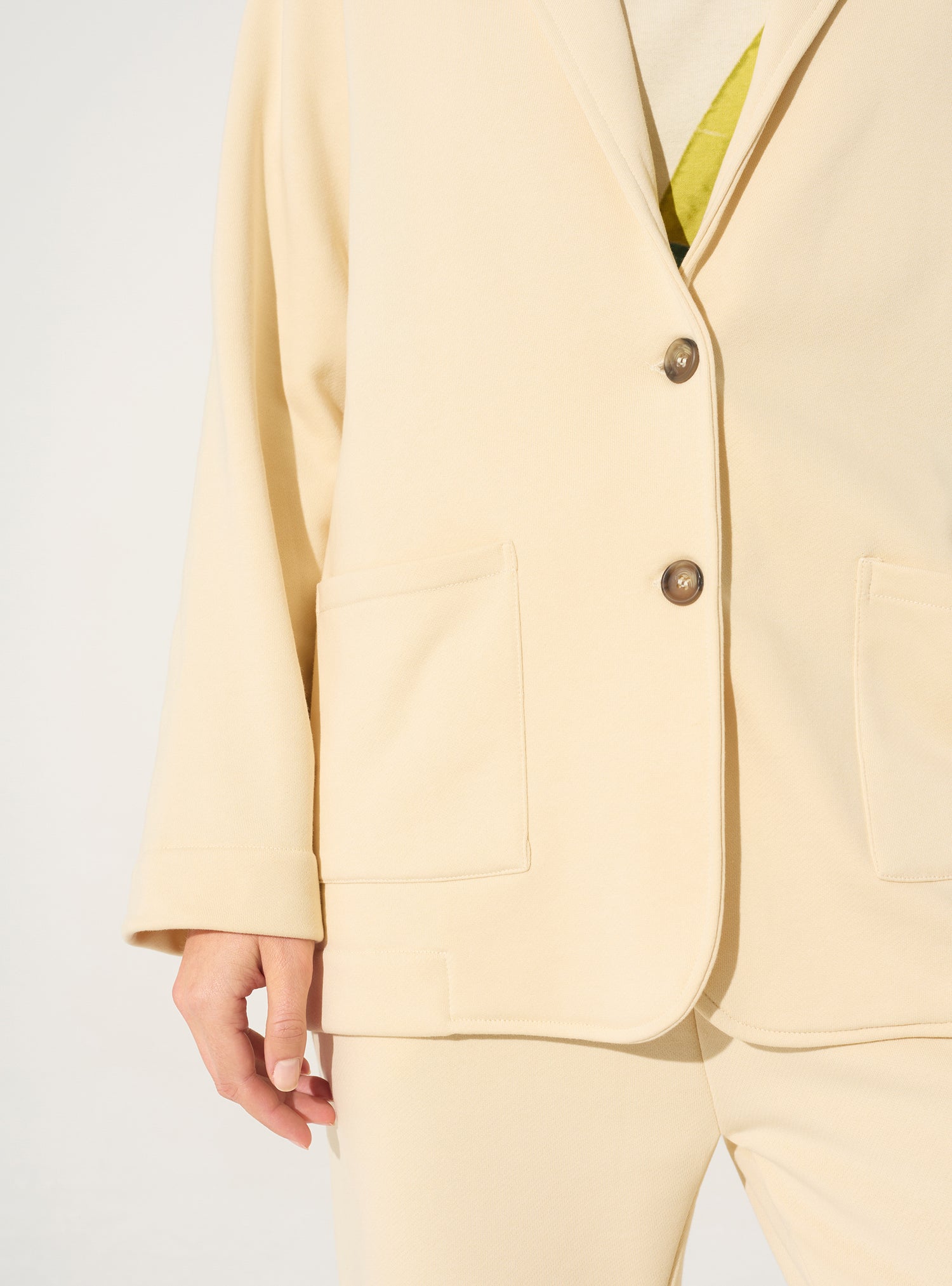 Veste en coton bio blanc