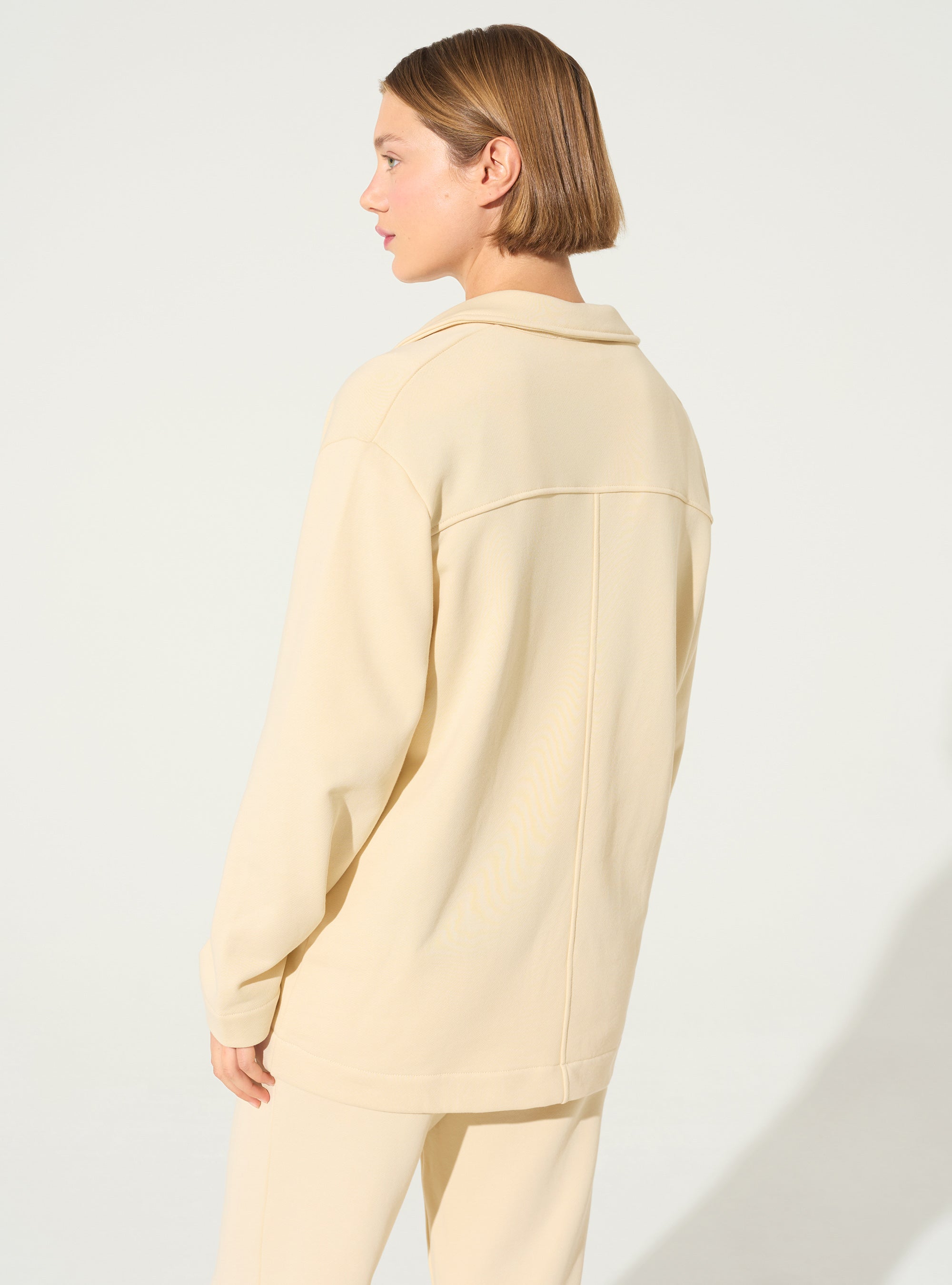 Veste en coton bio blanc