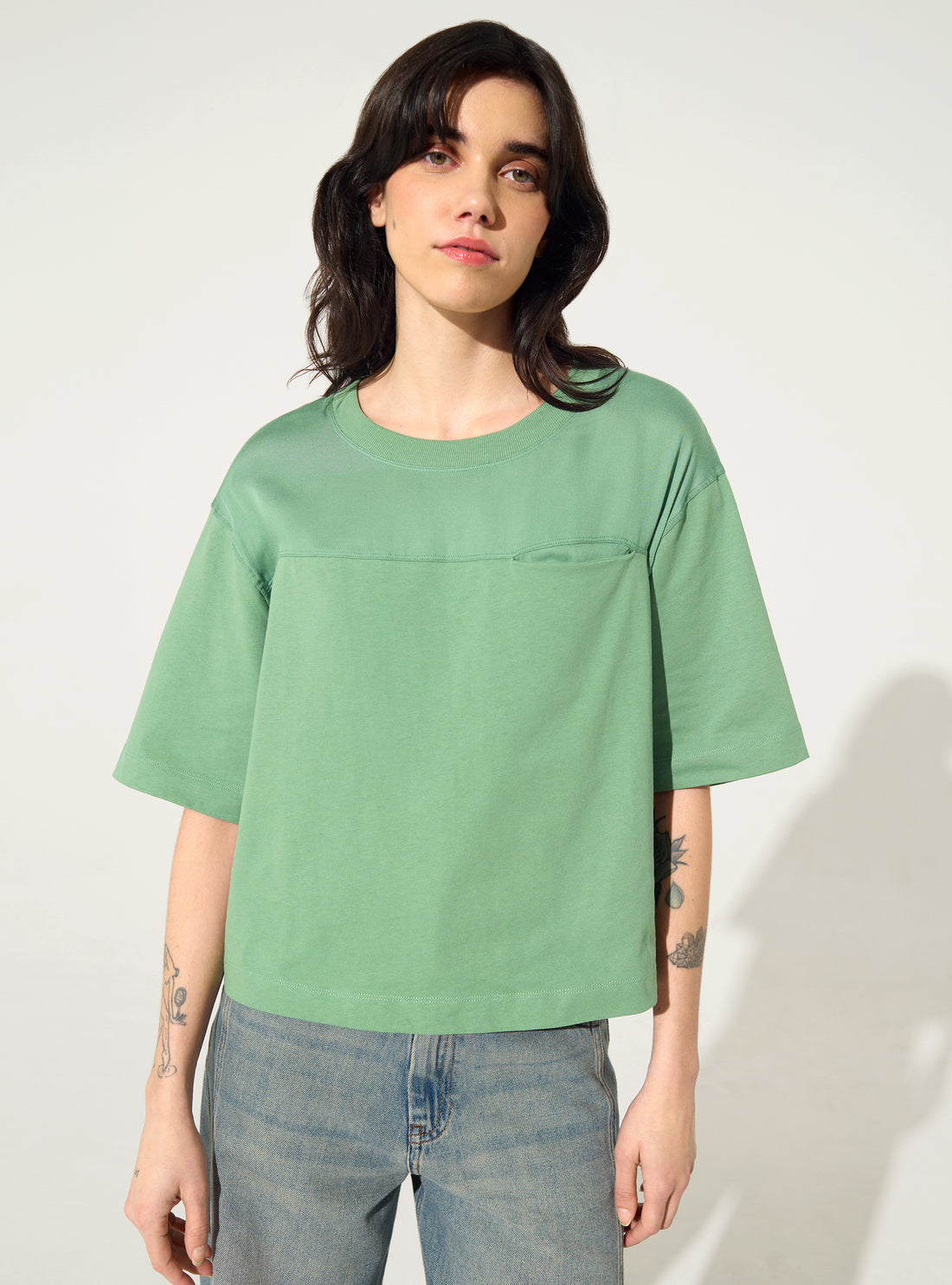 Green organic cotton T-shirt
