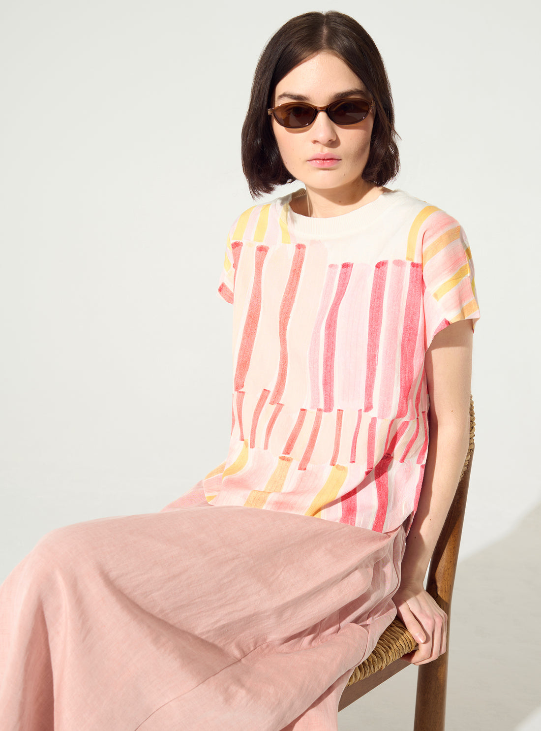 Blouse sublimée rouge