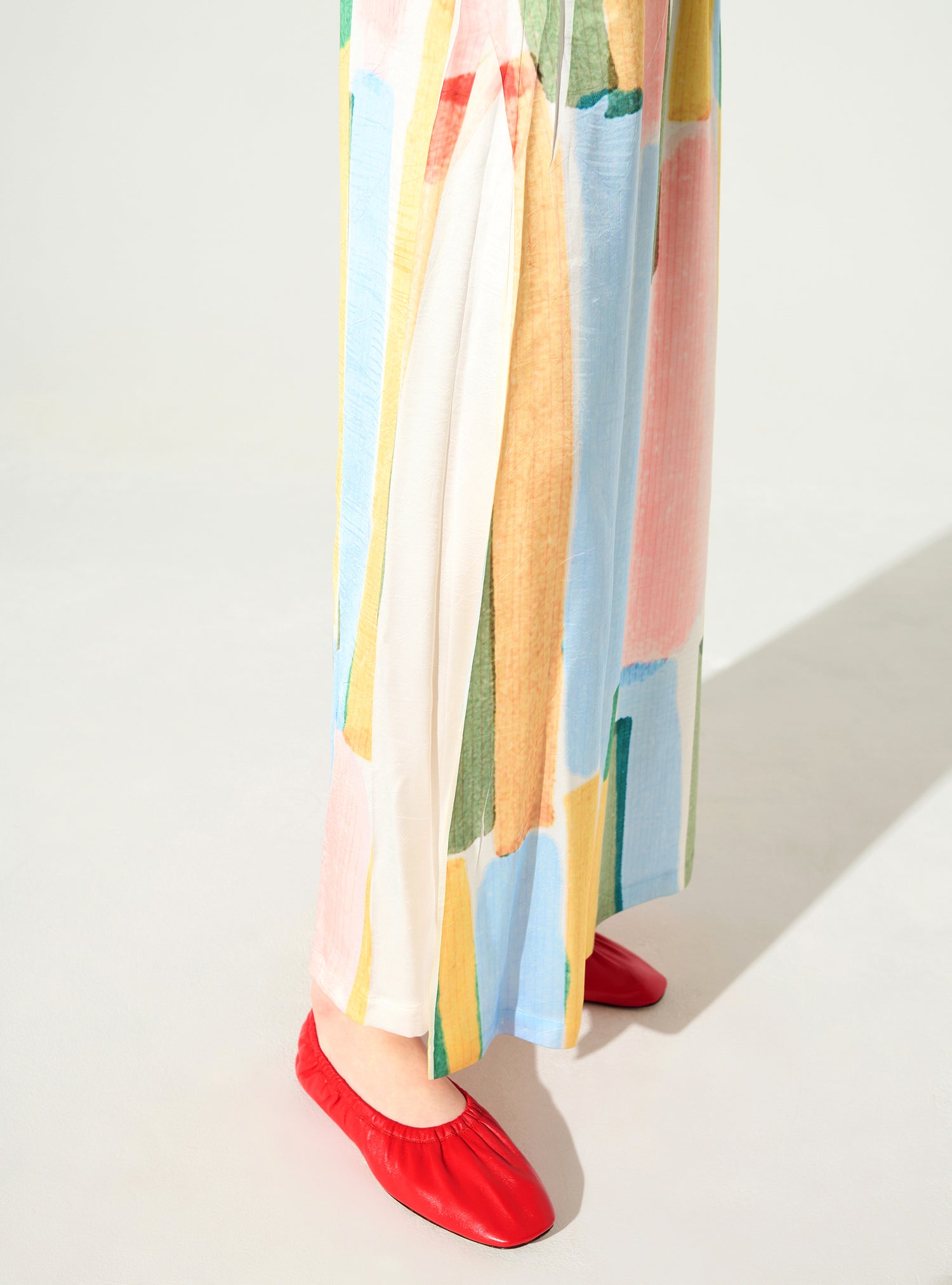 Jupe longue évasée imprimée