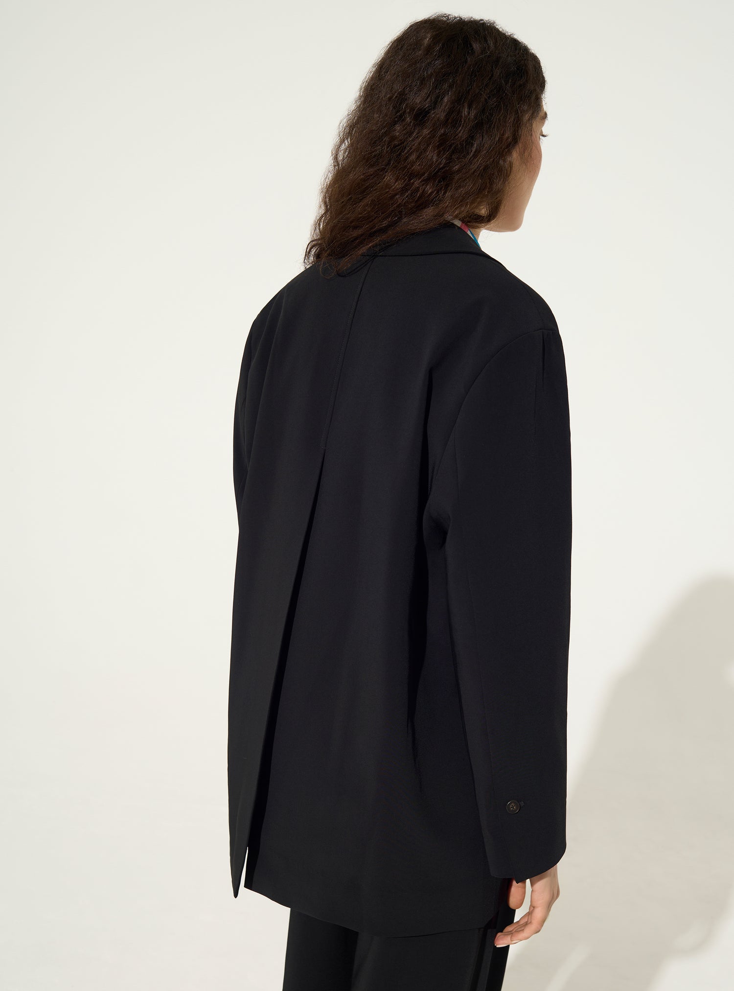 Schwarze Oversize-Jacke