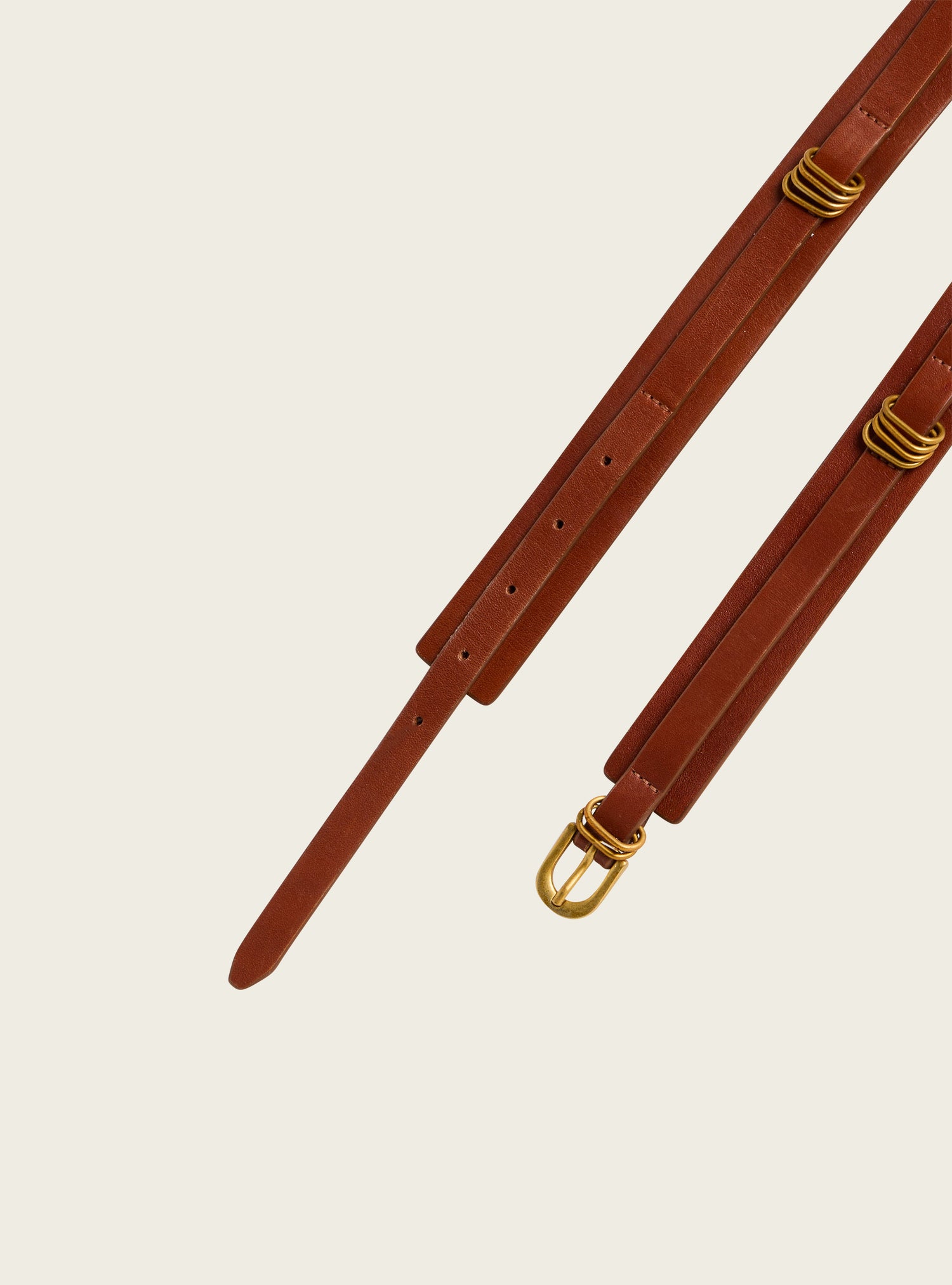 “Stray Cats” leather belt