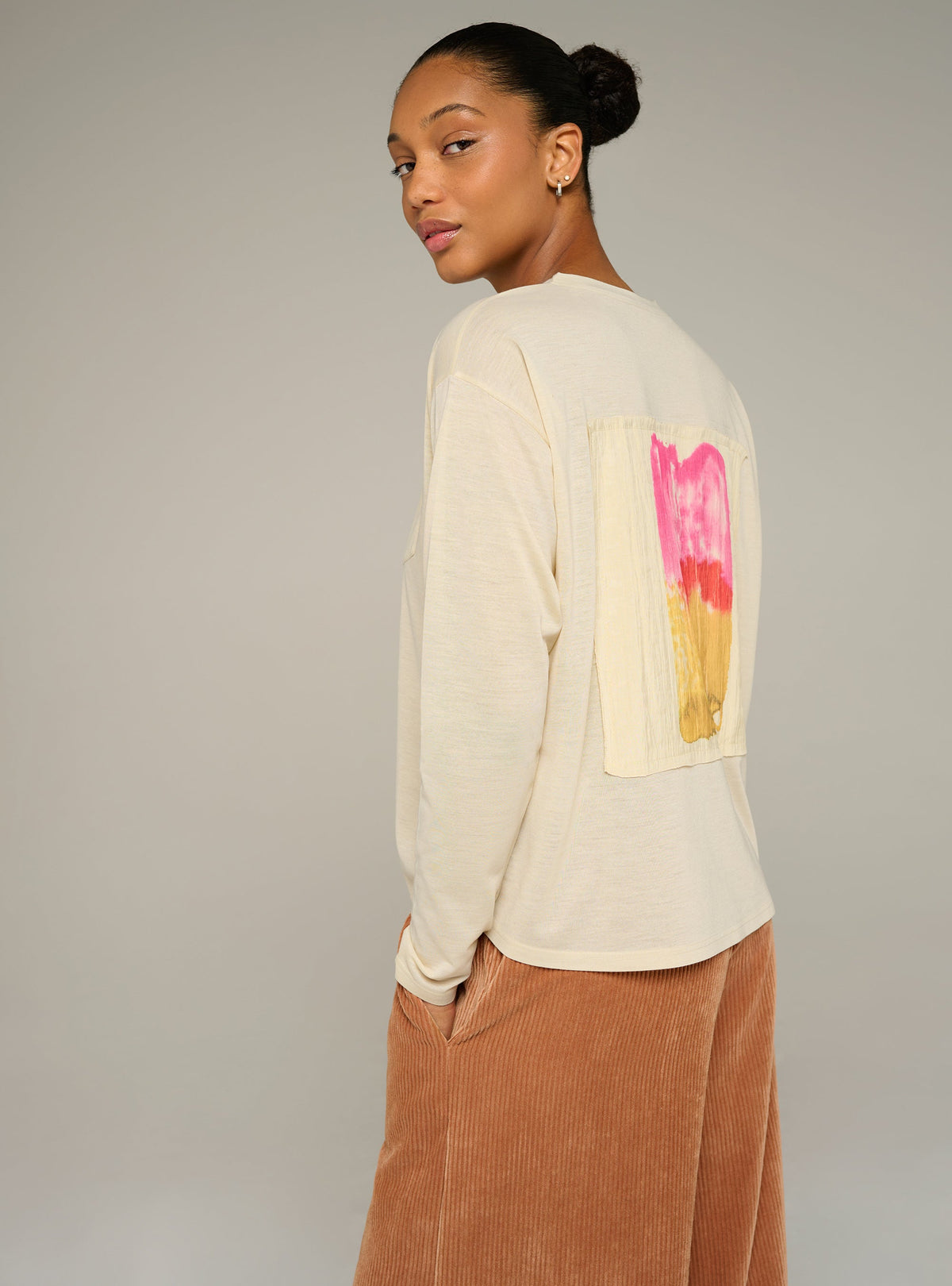 Cotélac acoté tee-shirt manches longues imprimé