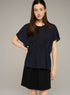 Cotélac acoté blouse droite manches courtes imprimée en coton