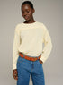 Cotélac acoté blouse droite manches longues imprimée en coton