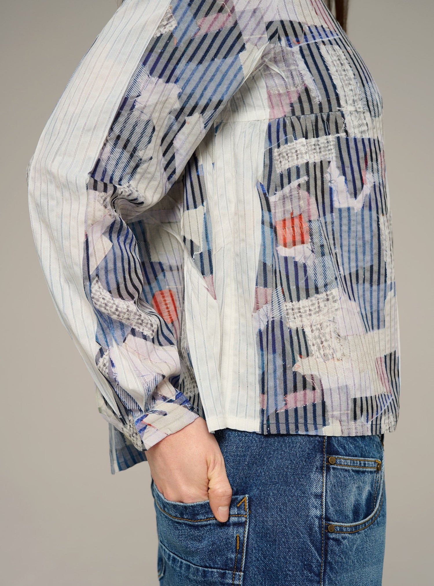 Cotélac acoté chemise oversize manches courtes imprimée