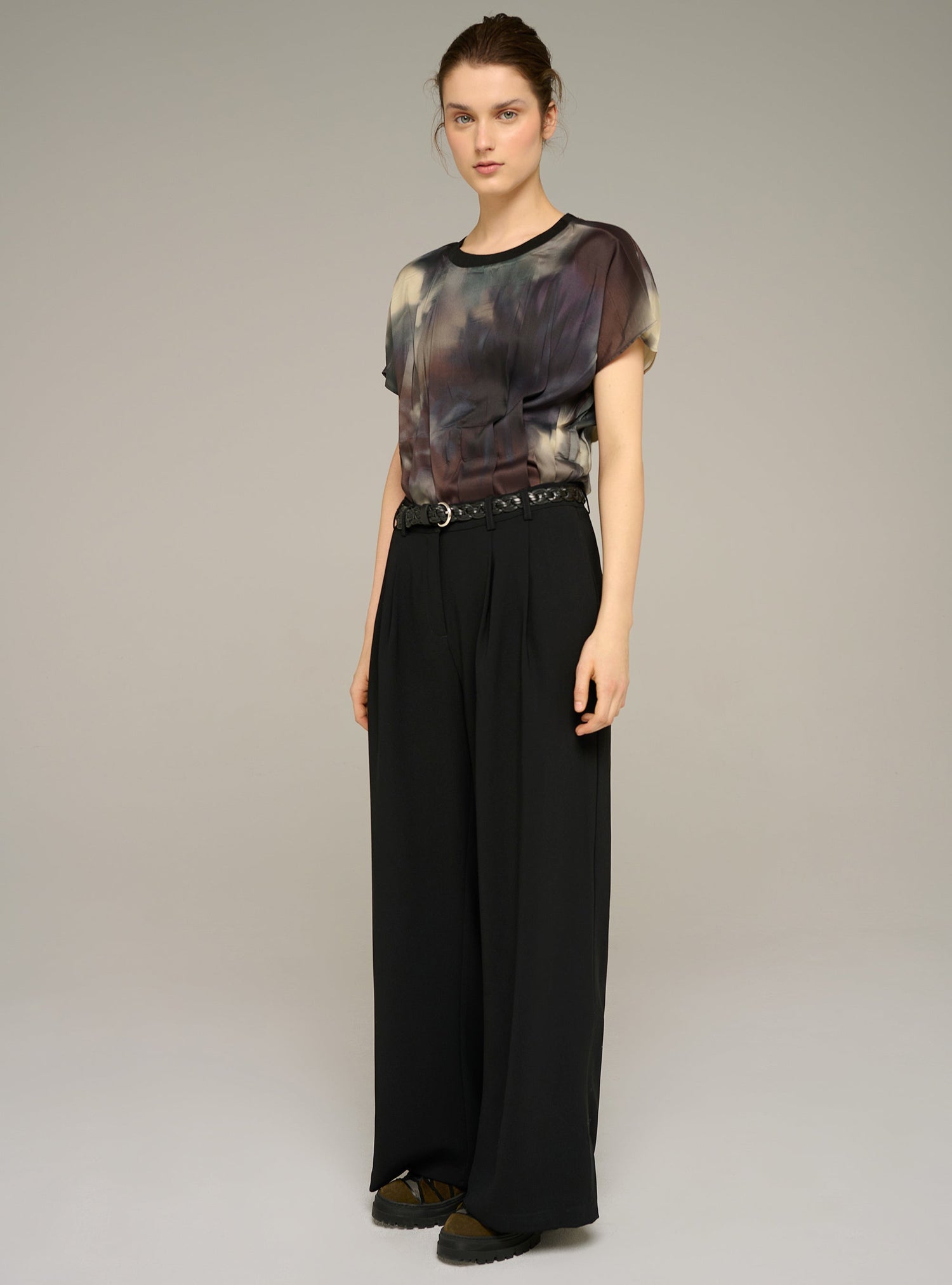 Cotélac acoté pantalon large noir