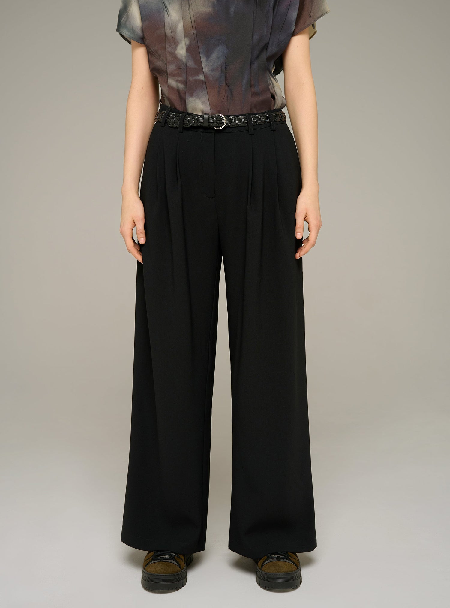 Cotélac acoté pantalon large noir