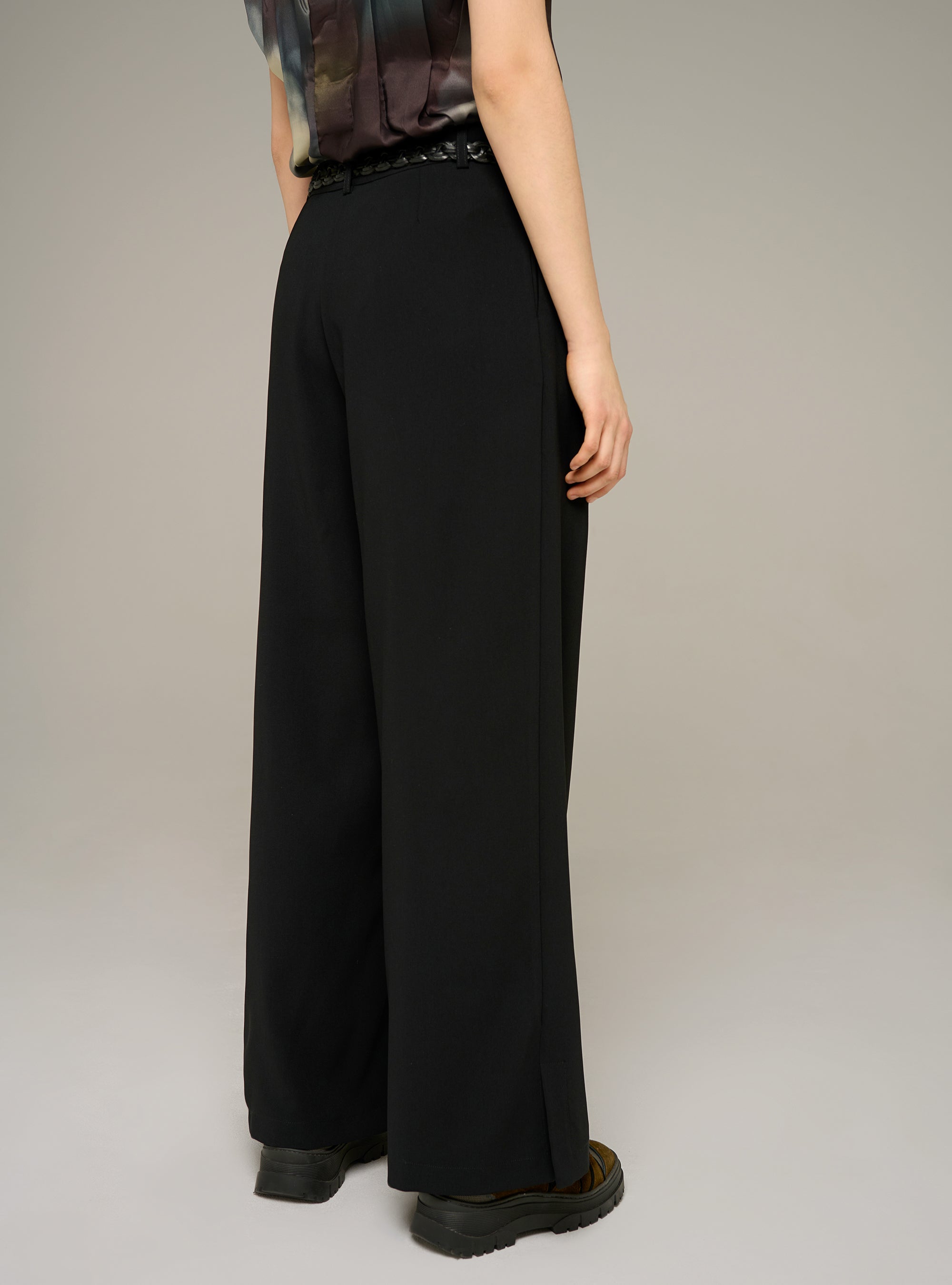 Cotélac acoté pantalon large noir