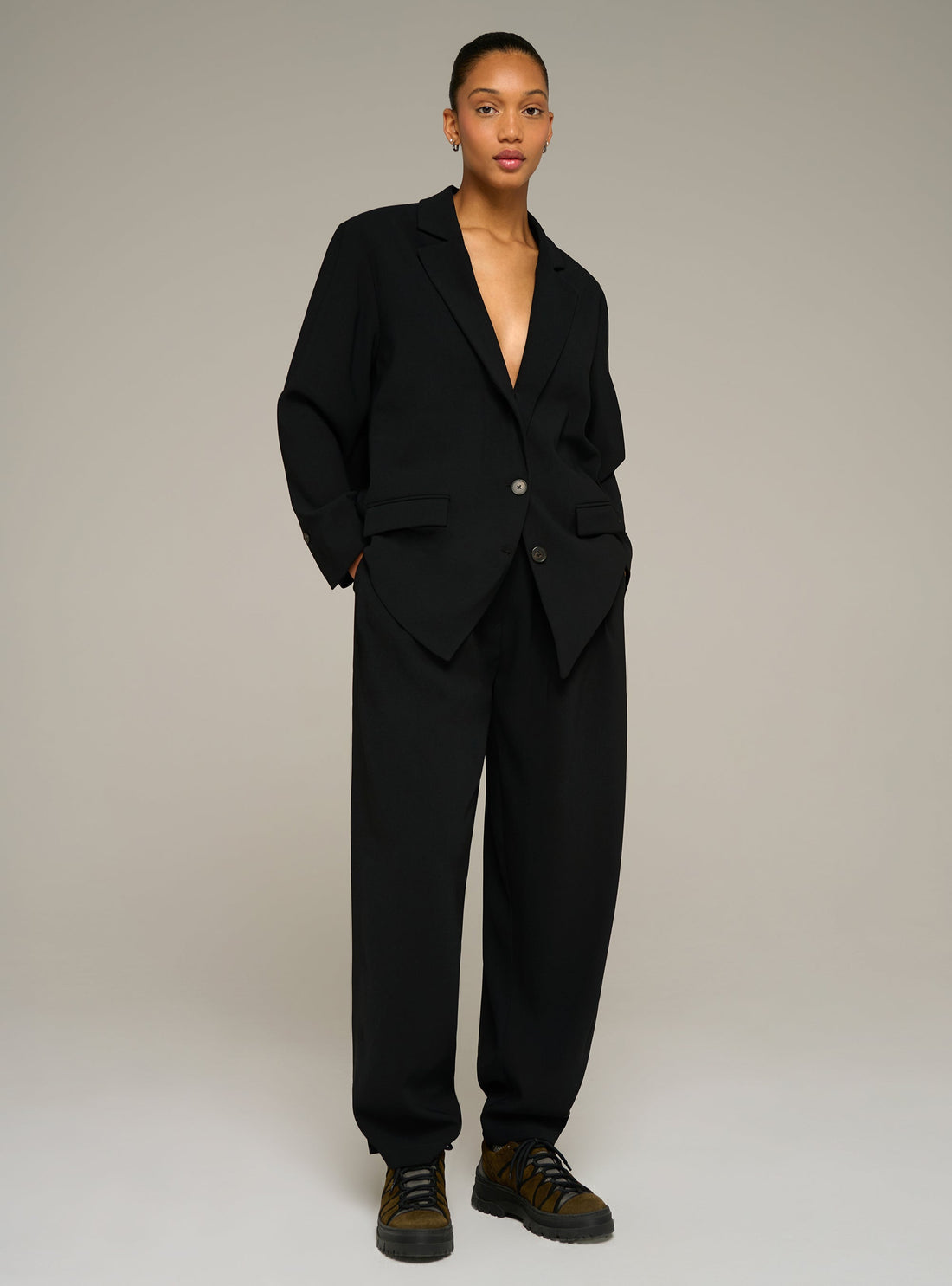 Cotélac acoté veste tailleur oversize manches longues