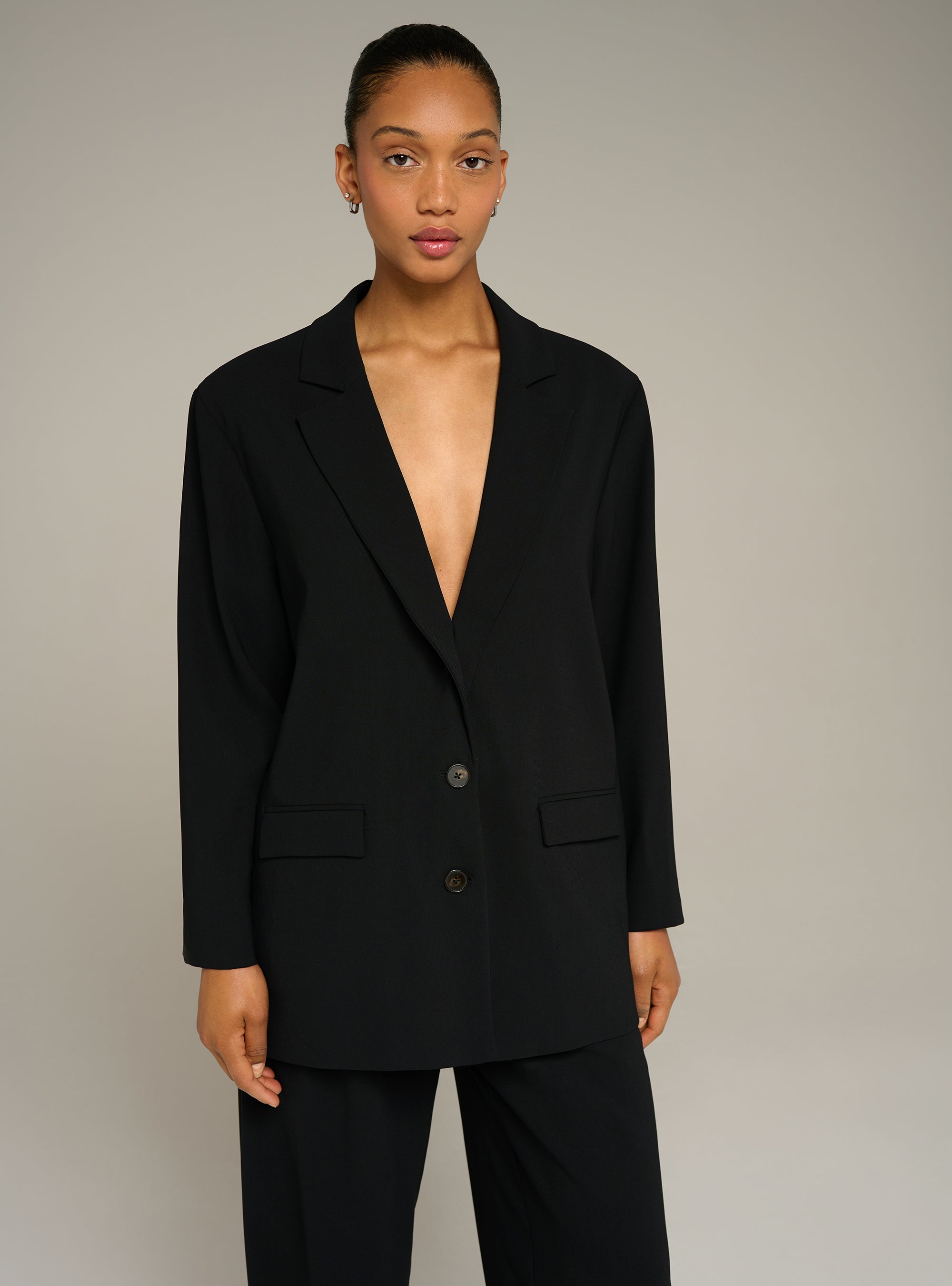 Cotélac acoté veste tailleur oversize manches longues