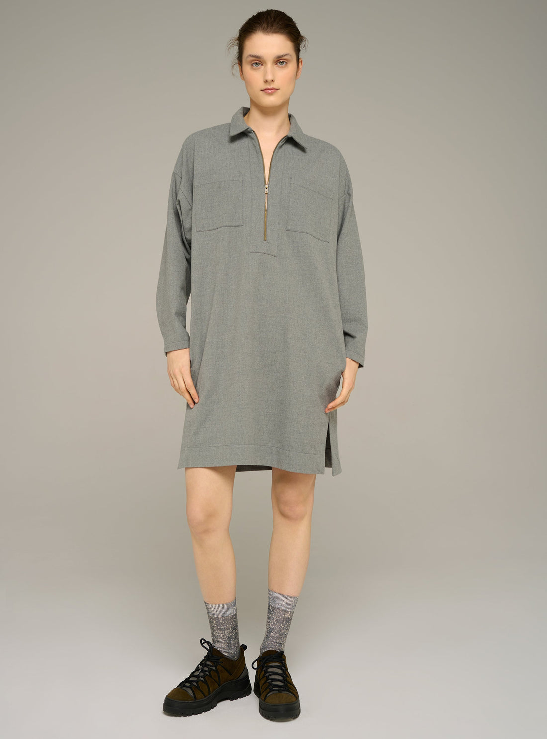 Cotélac acoté robe polo manches longues