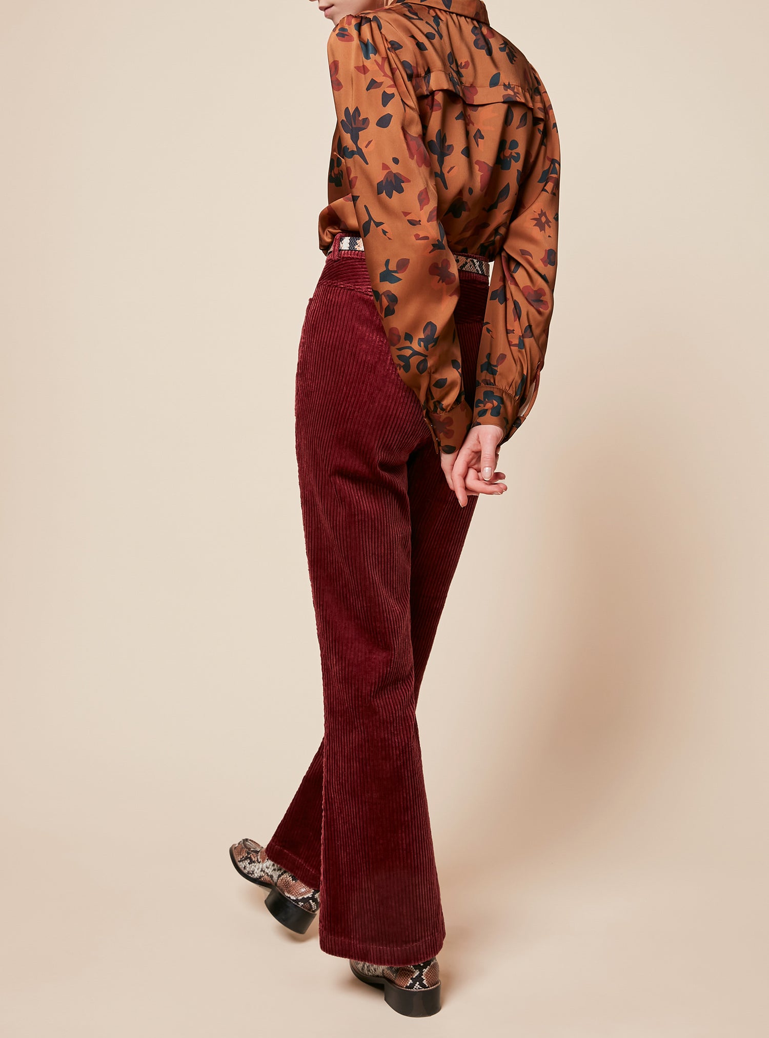 Printed V-Neck Shirt