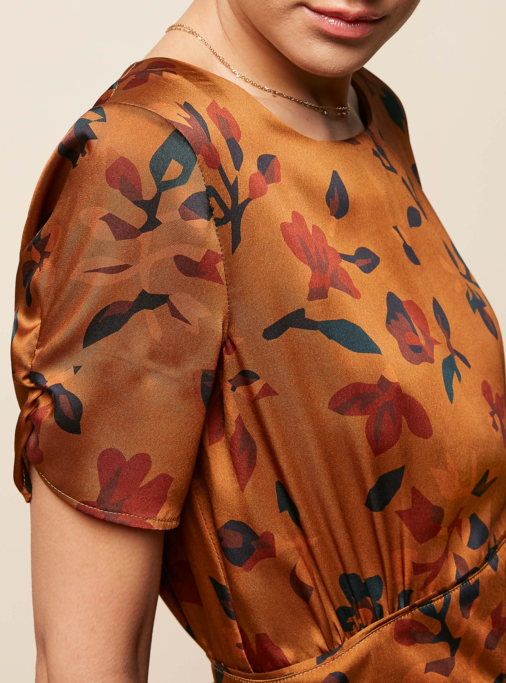 Retro Printed Trapeze Dress