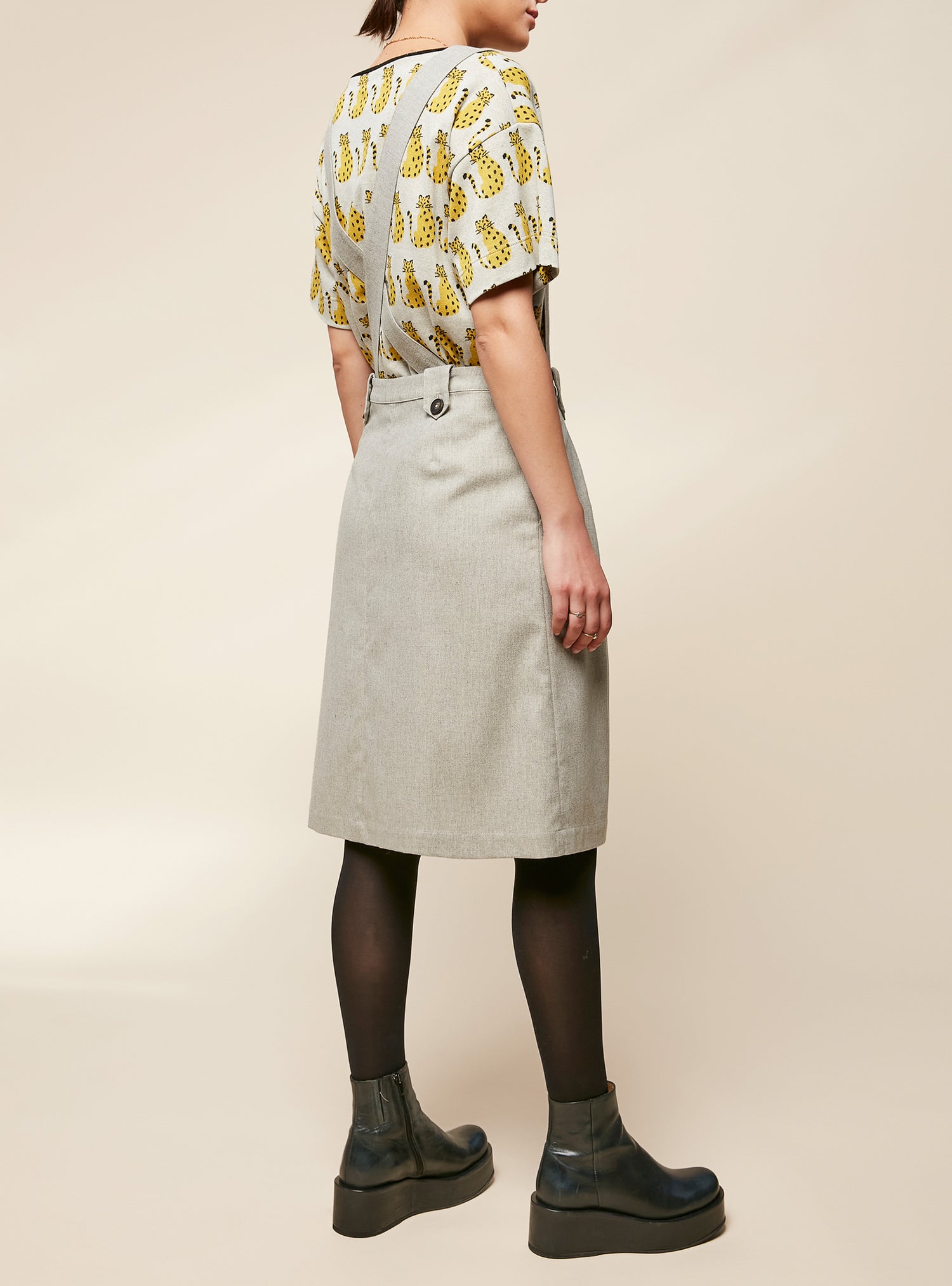 Flared Overall Skirt