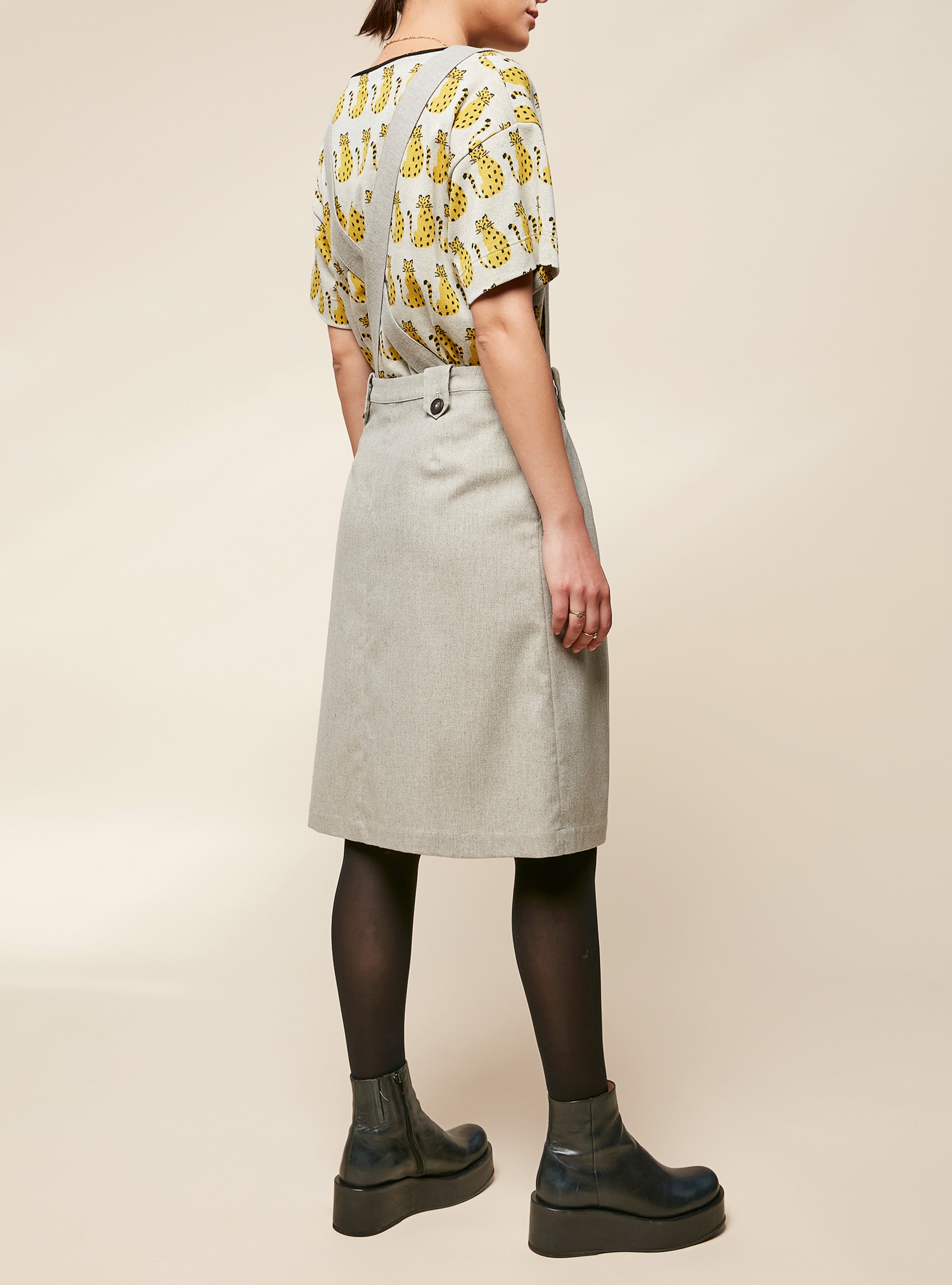 Flared Overall Skirt