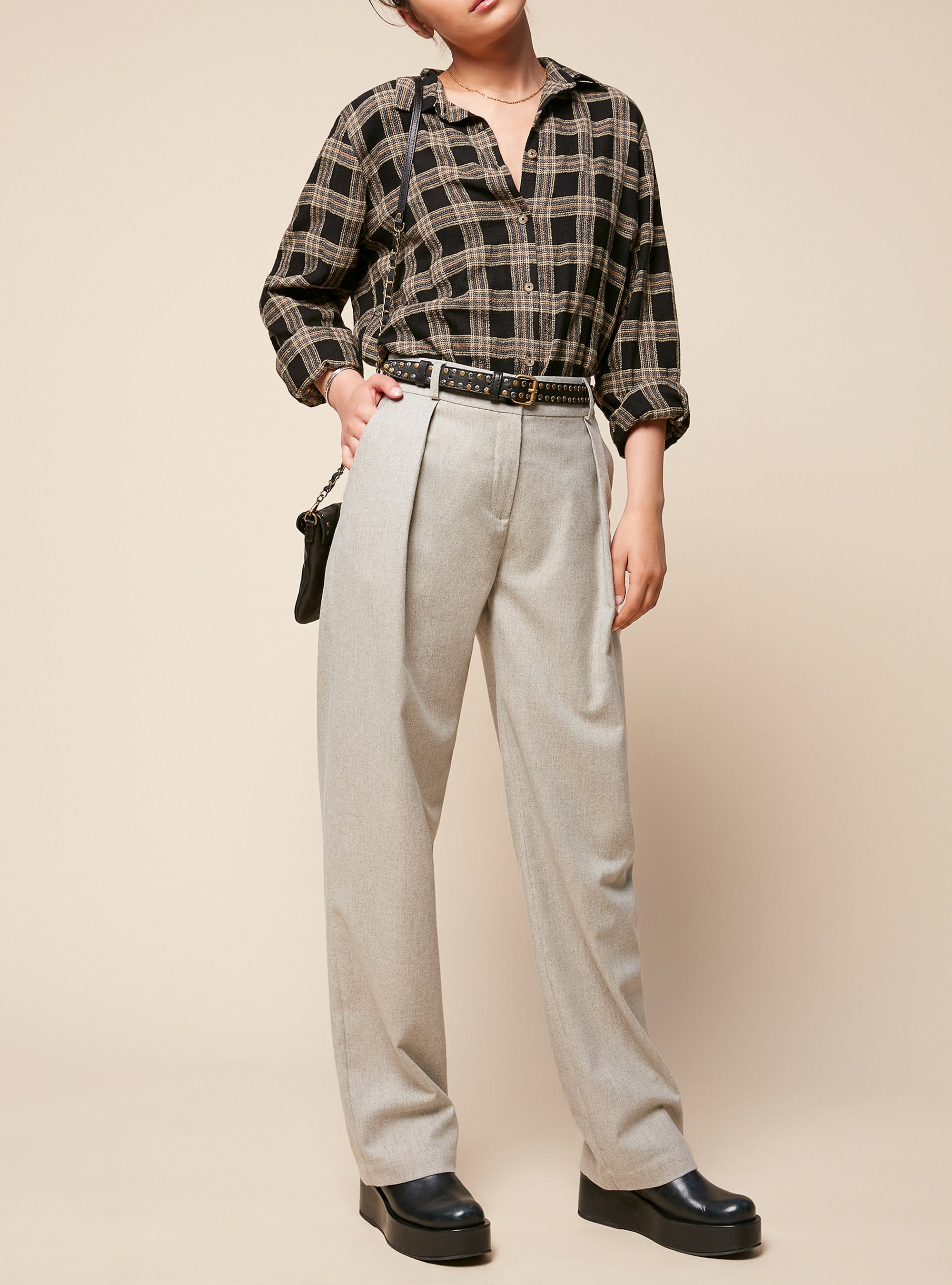 Hose mit weitem Bein