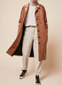 Long Velvet Trench Coat