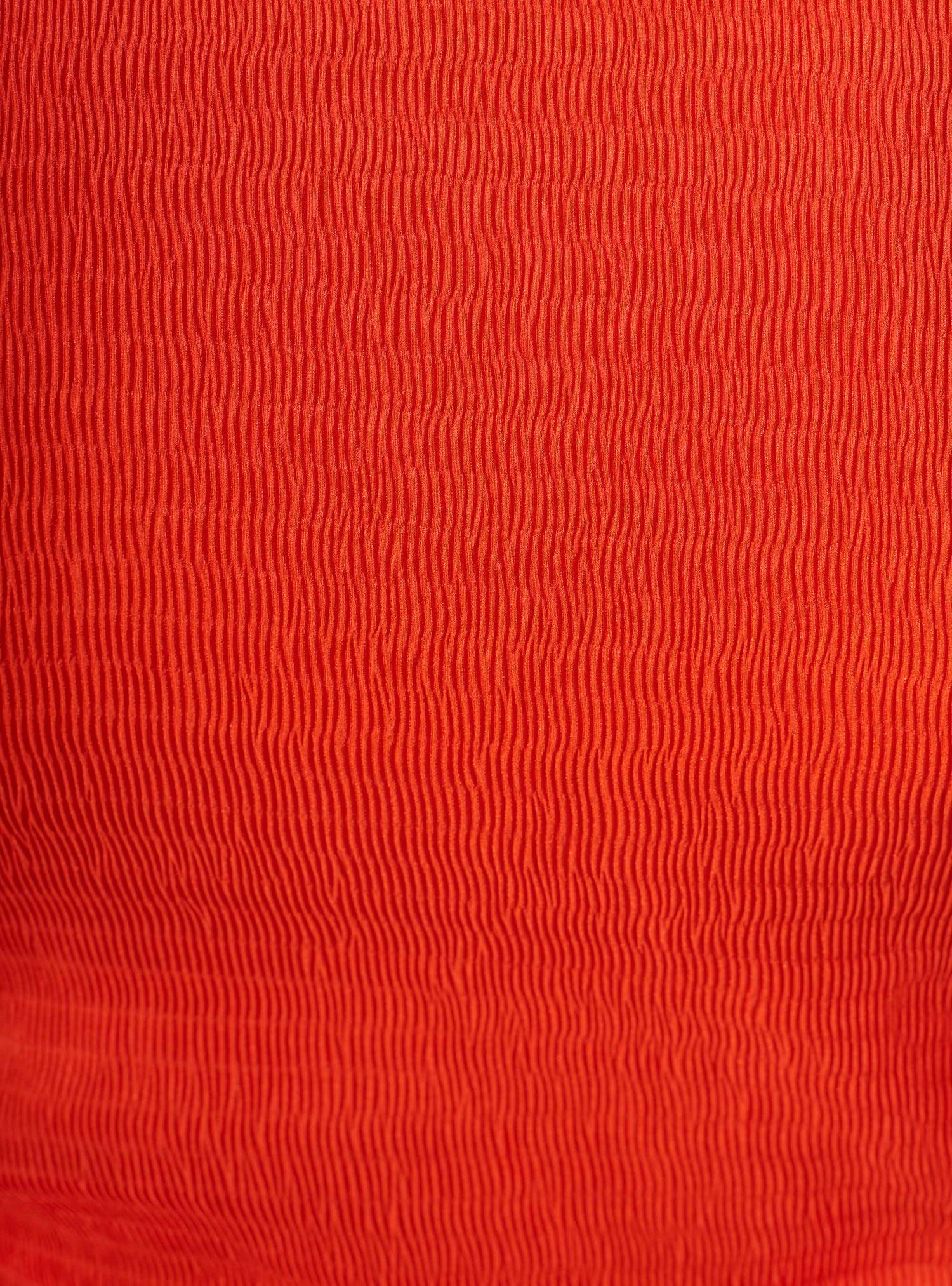 Kirschfarbenes Tanktop mit Blasenmuster