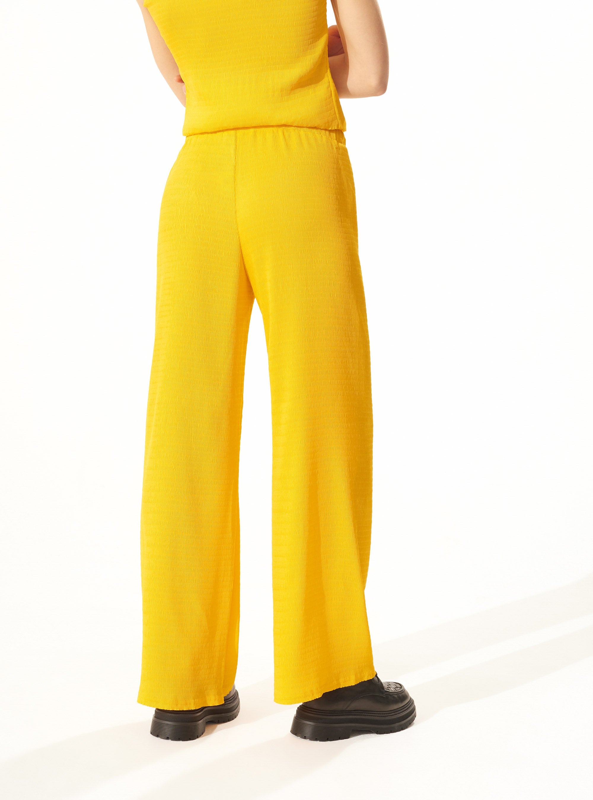 Pantalon large bouillonné Tournesol