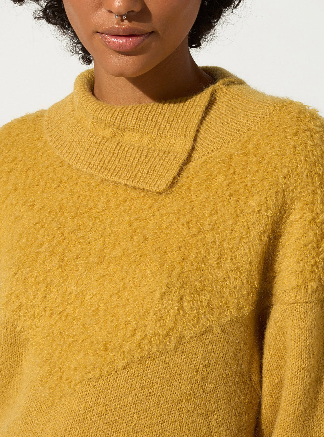 High neck sweater