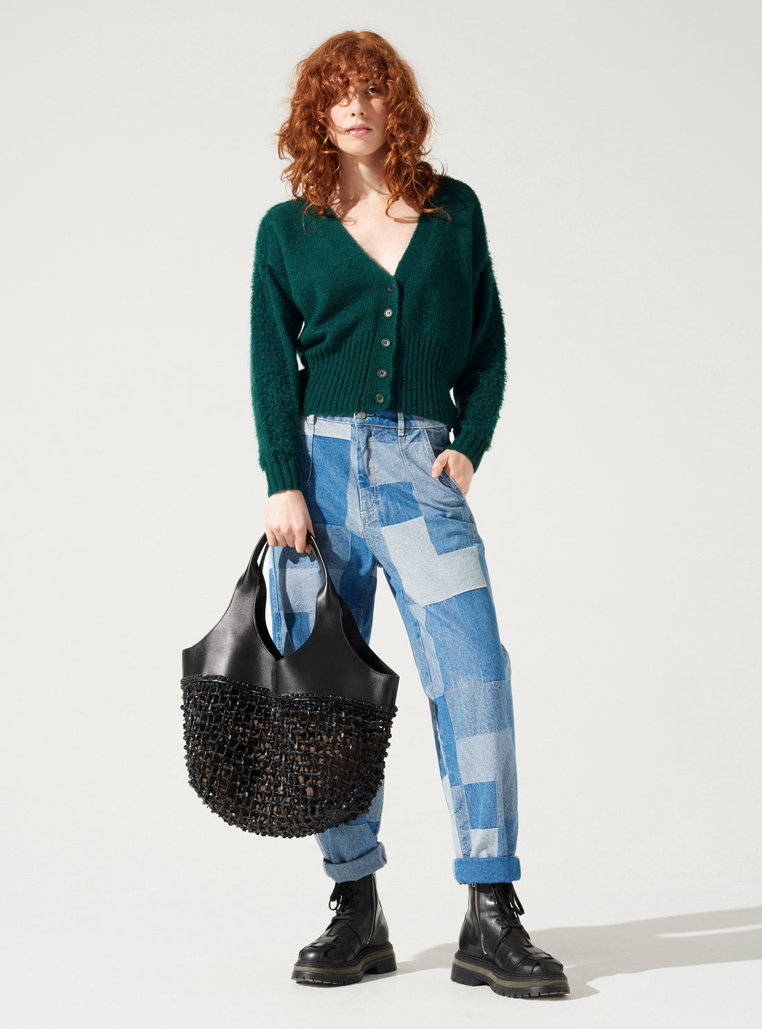 V-neck cardigan