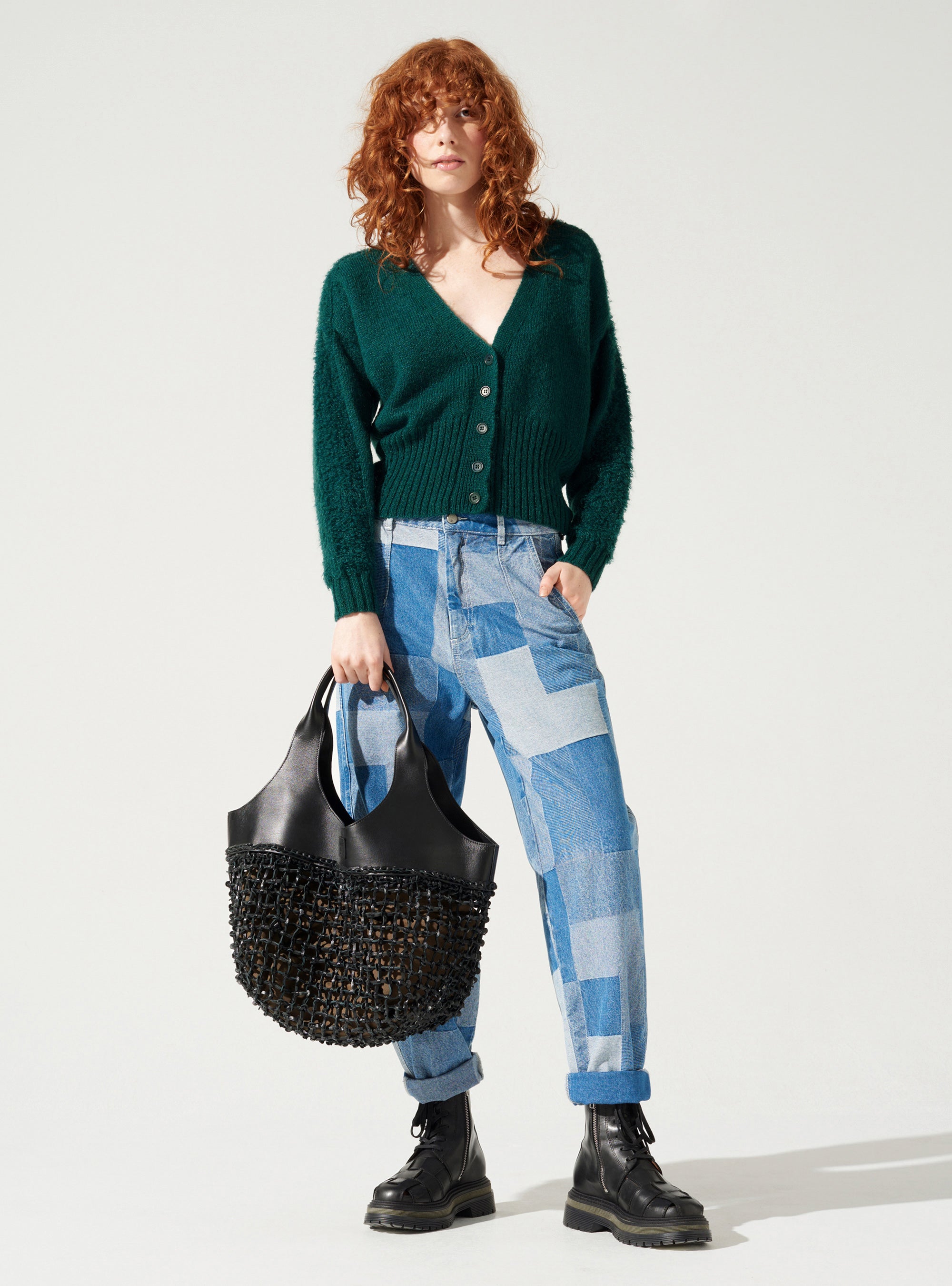 V-neck cardigan