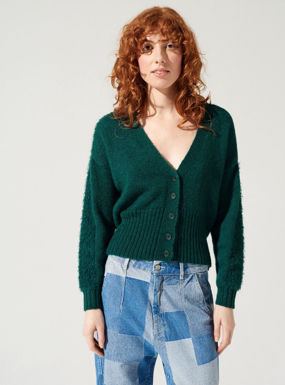 V-neck cardigan
