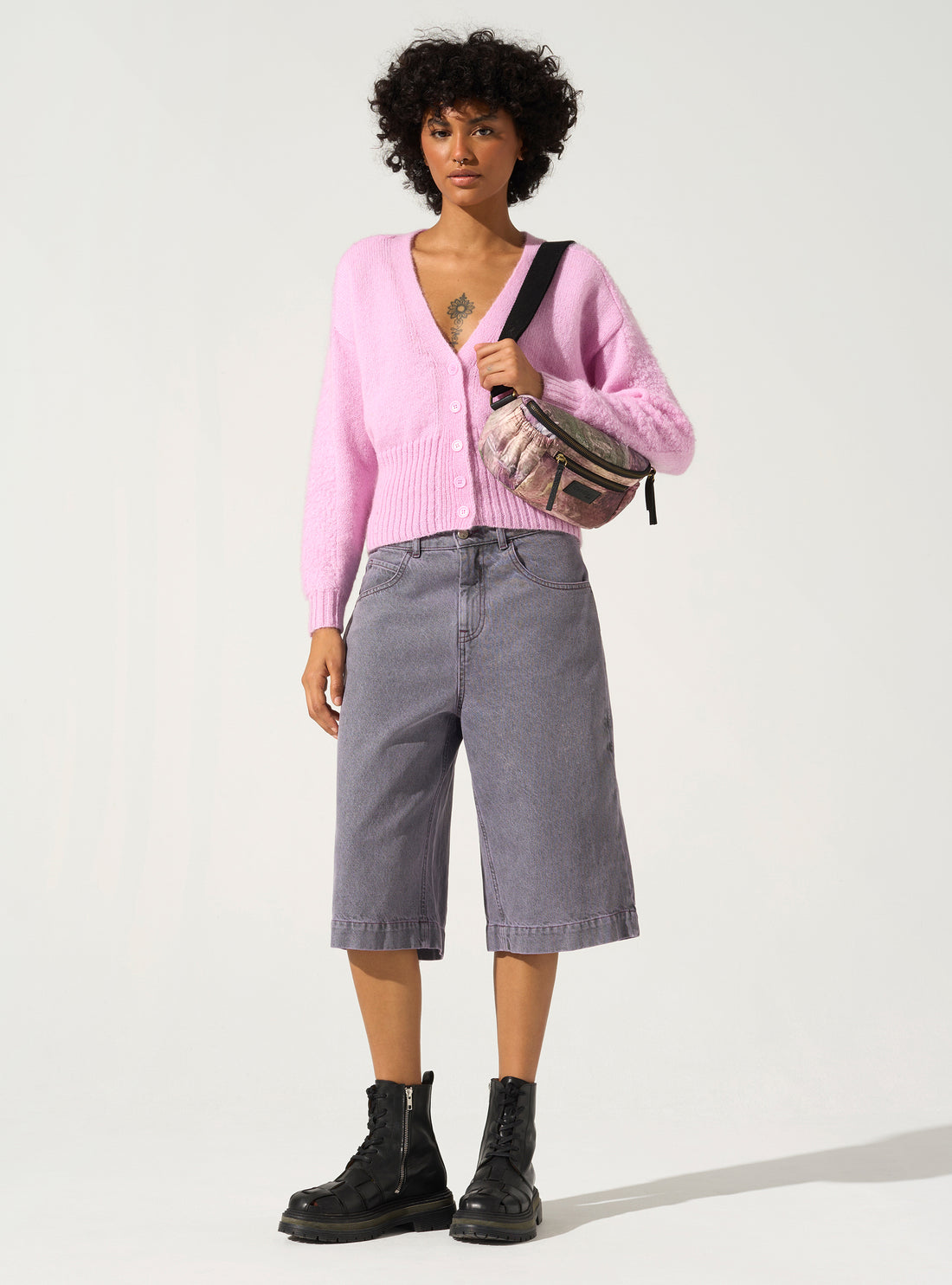 V-neck cardigan