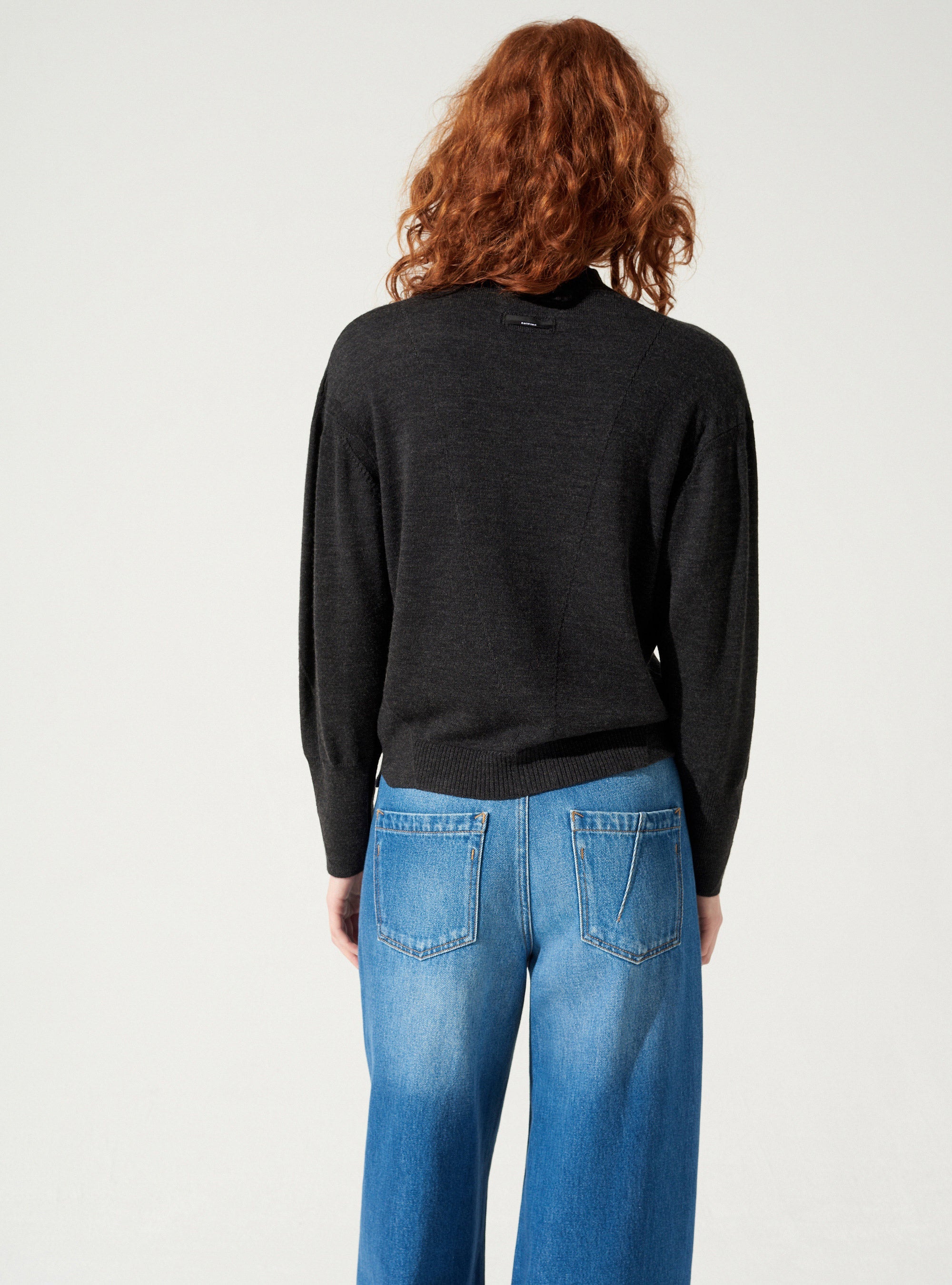 Strickjacke mit Reißverschluss