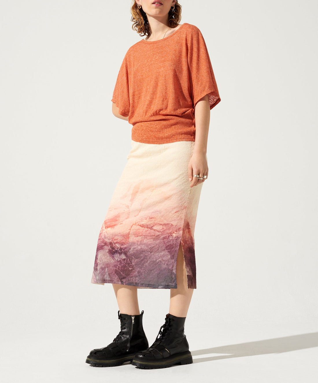 Oberteil mit U-Boot-Ausschnitt