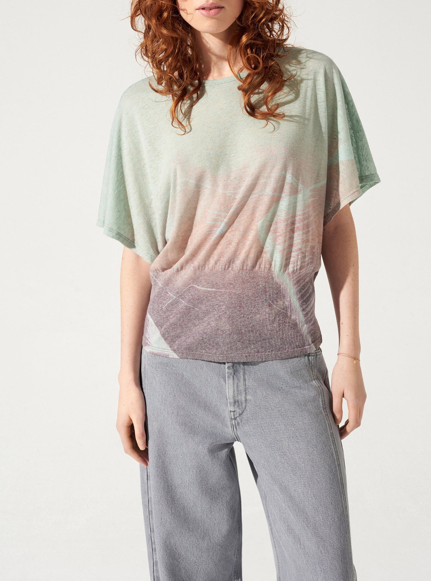 Oberteil mit U-Boot-Ausschnitt