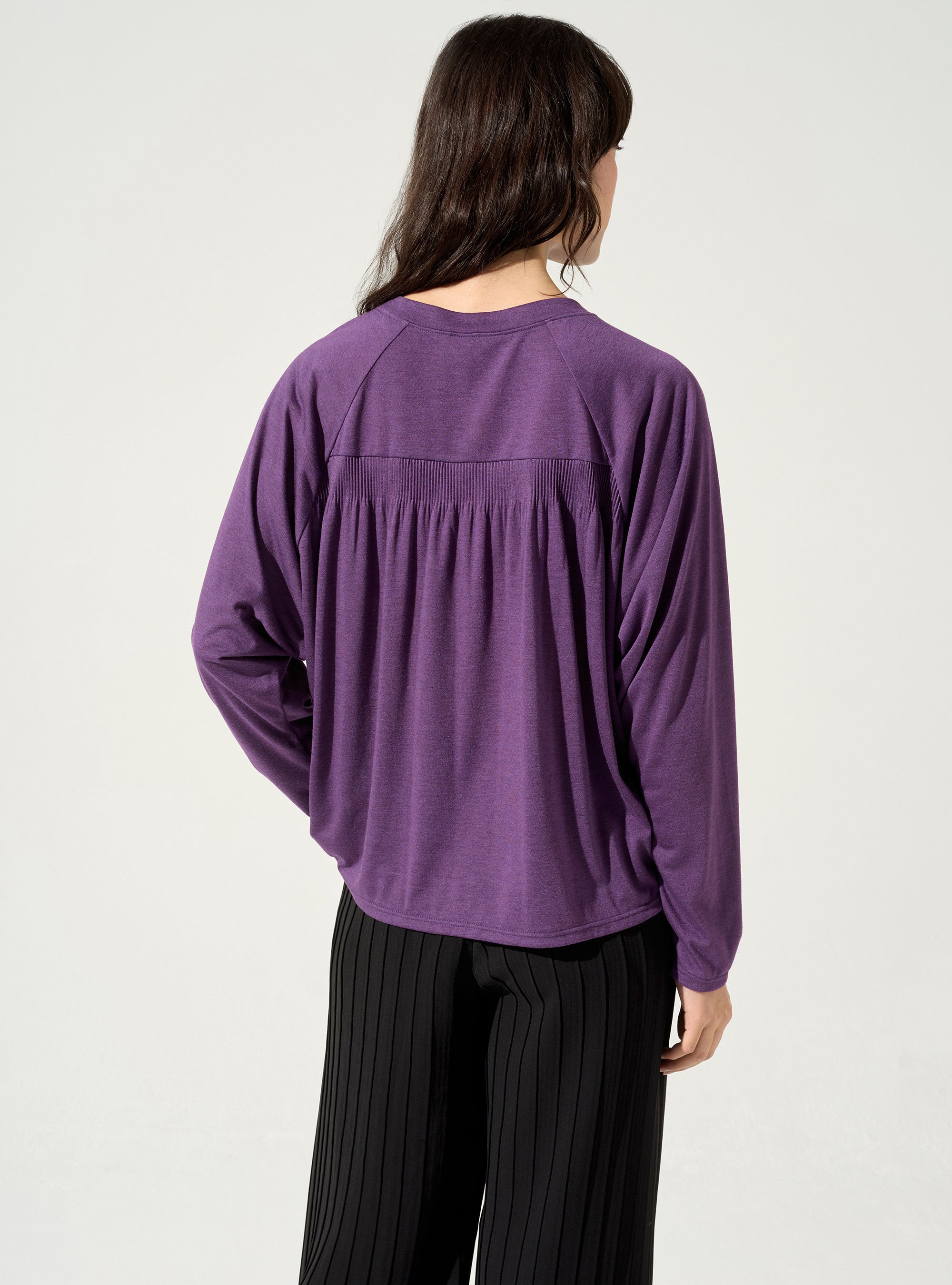 Pleated T-shirt
