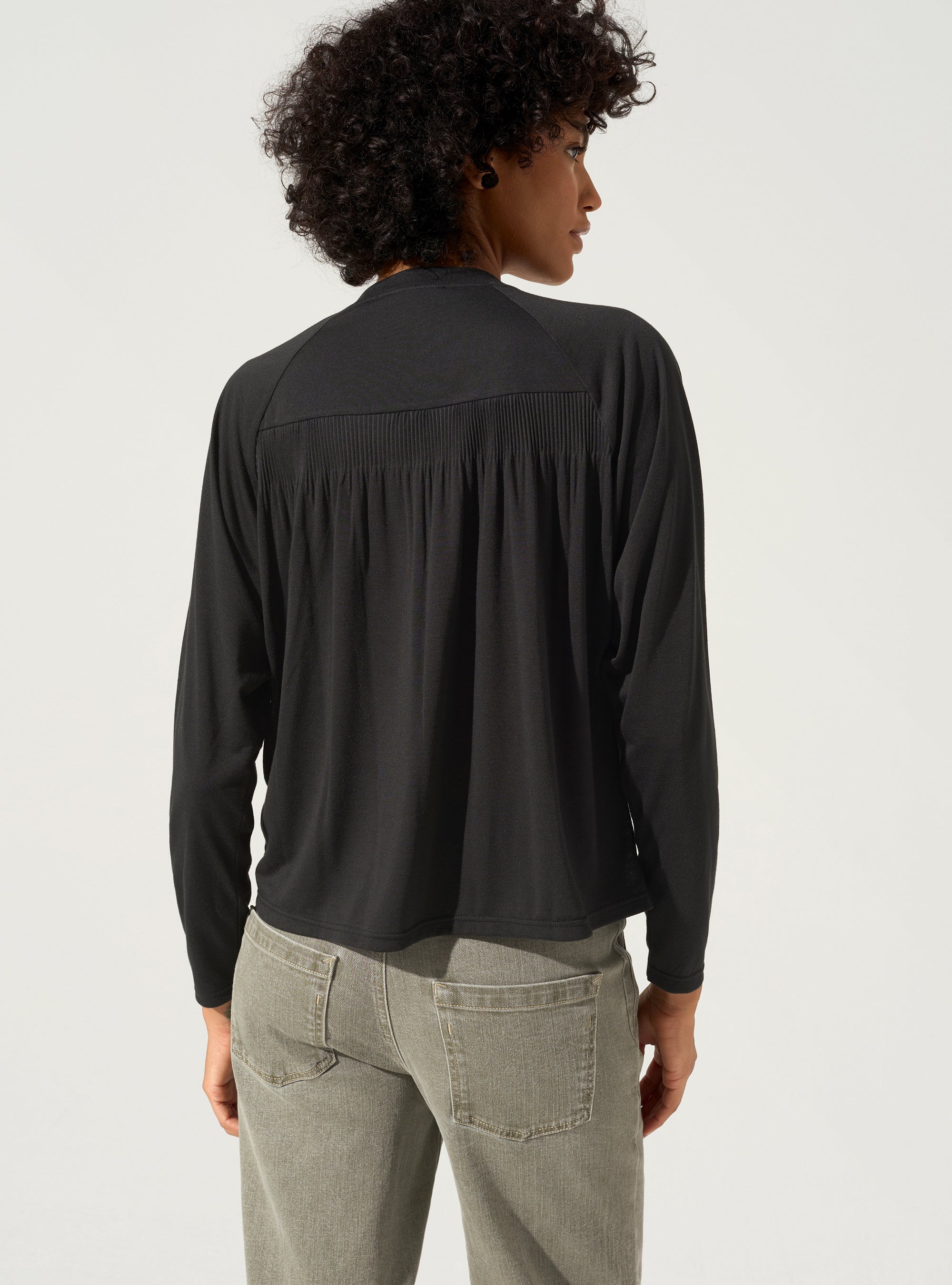 Pleated T-shirt