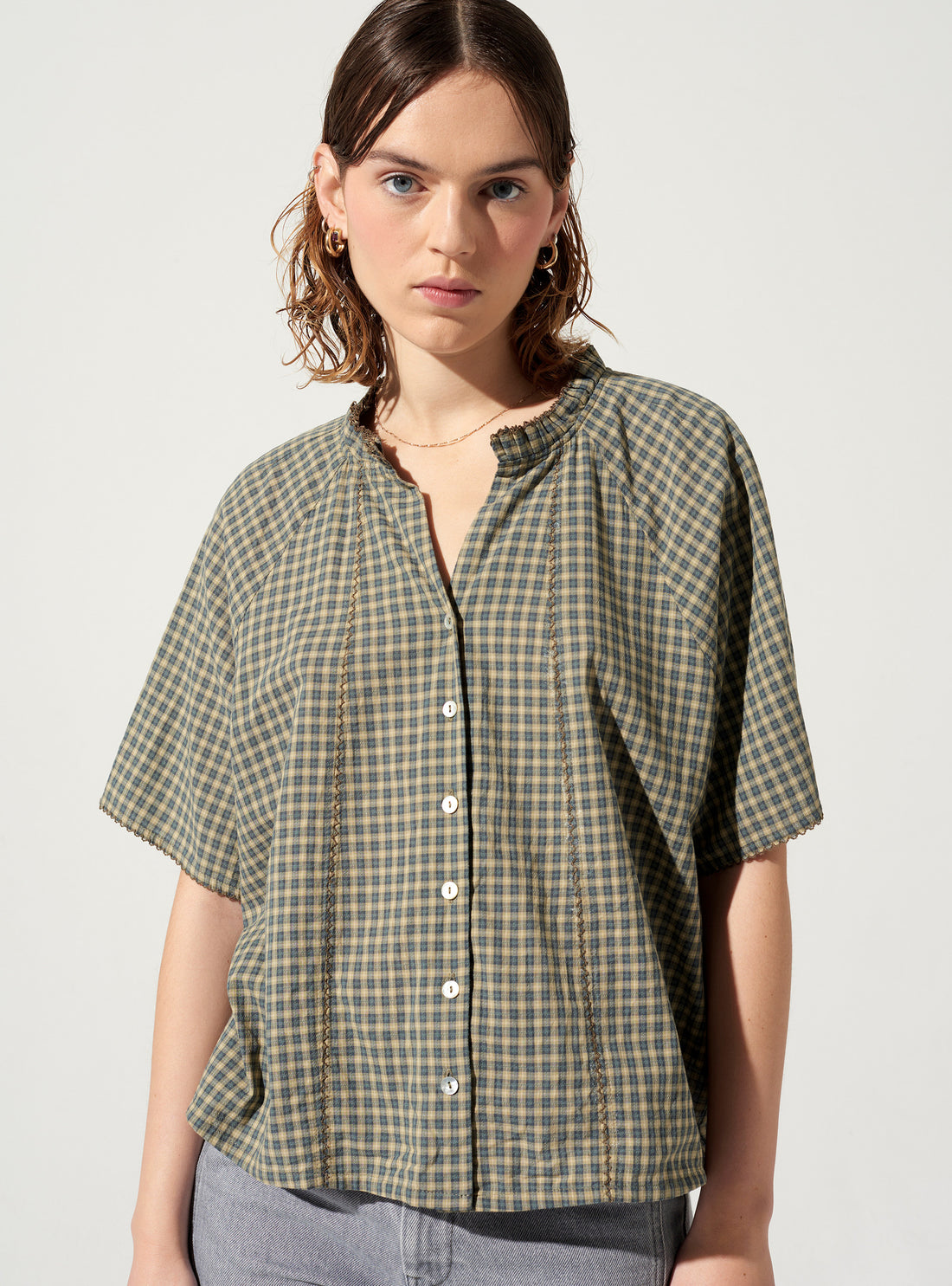 Chemise À Carreaux