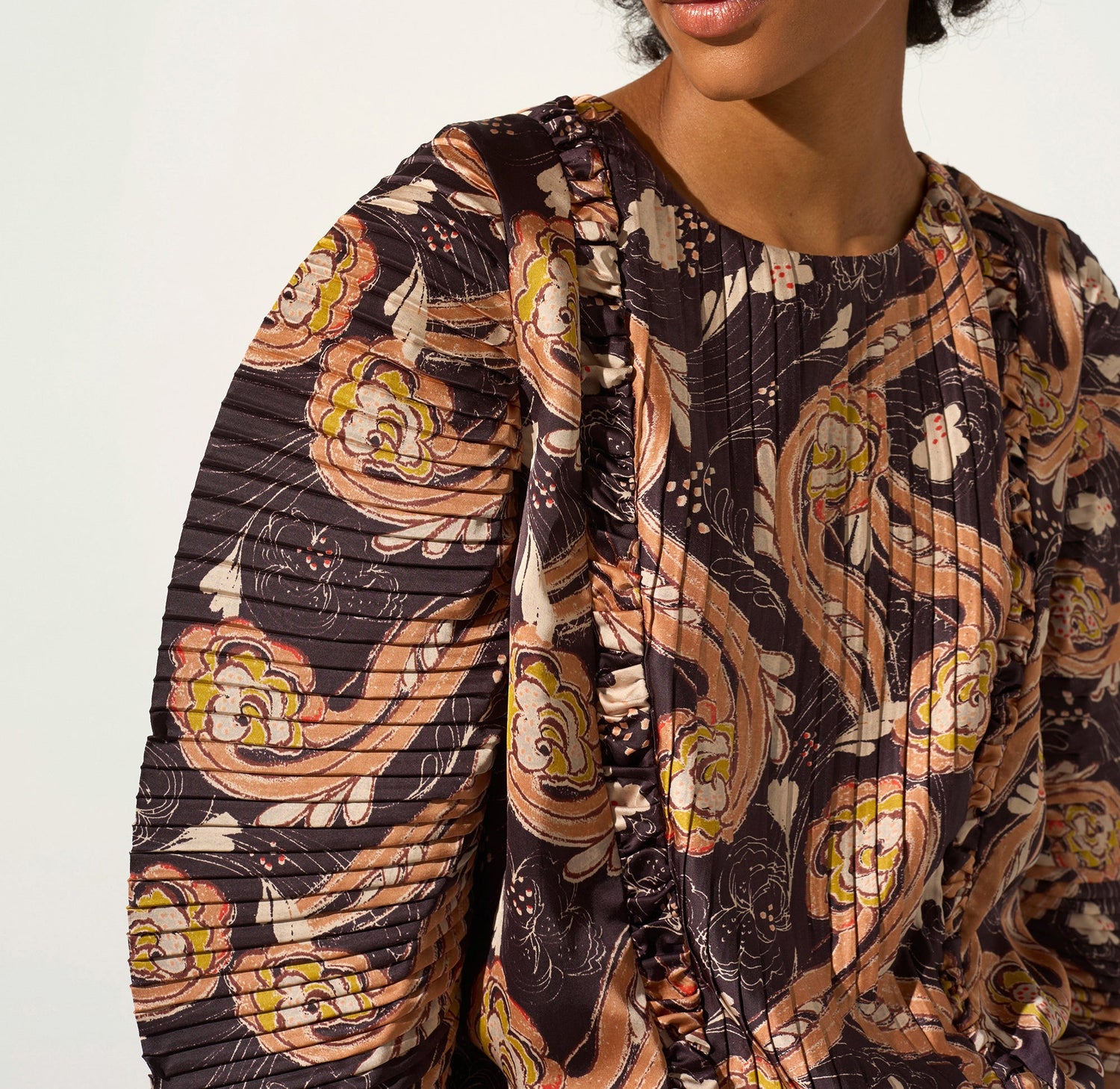 Bluse mit Ballonärmeln