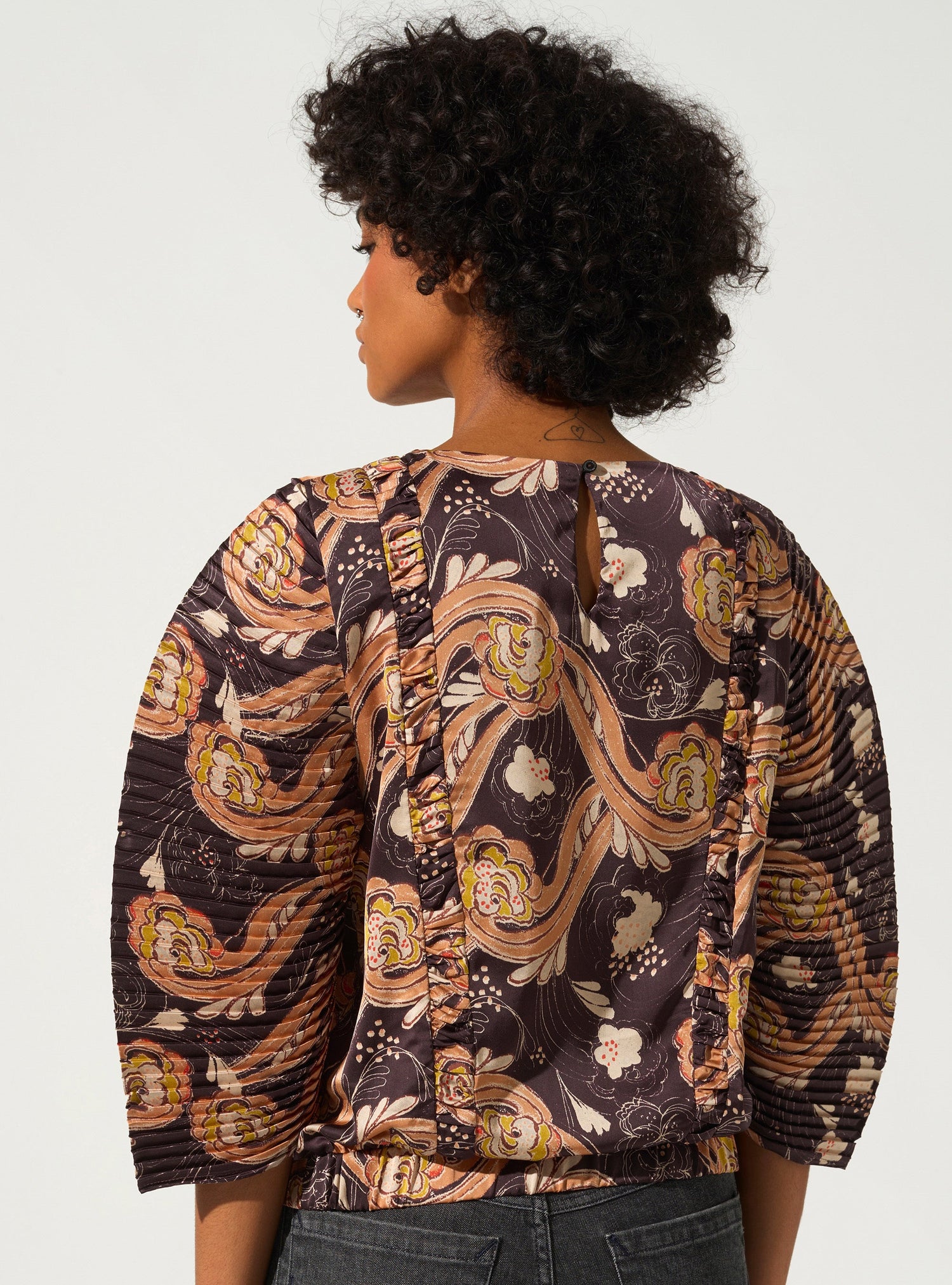 Bluse mit Ballonärmeln