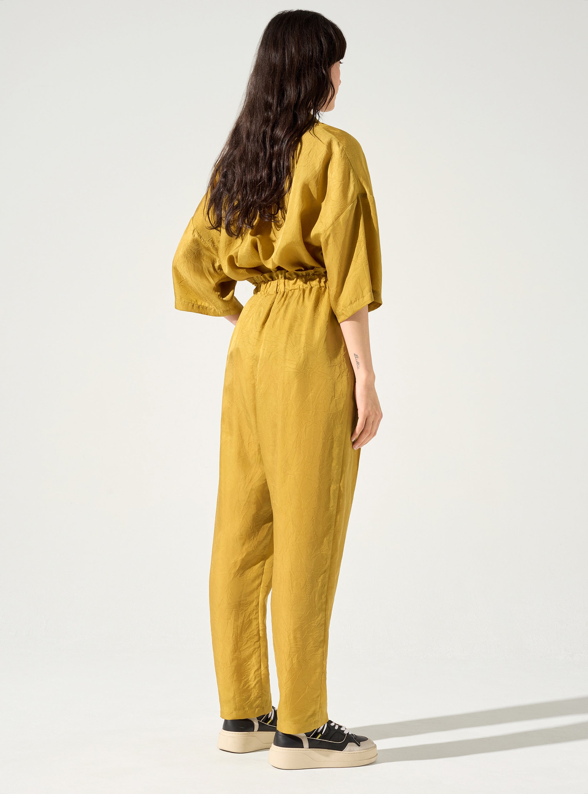 Ruched harem pants