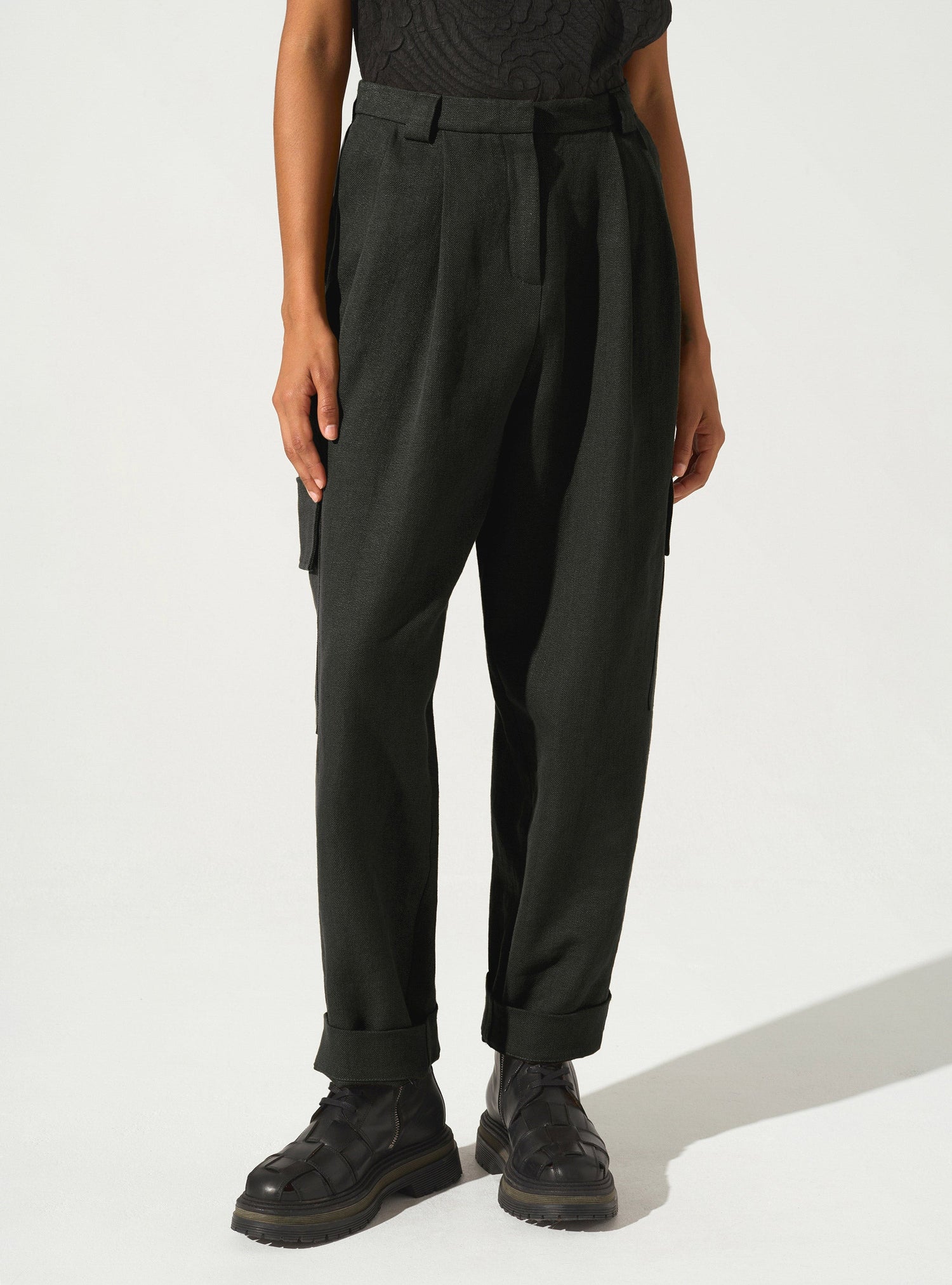 Hose mit weitem Bein