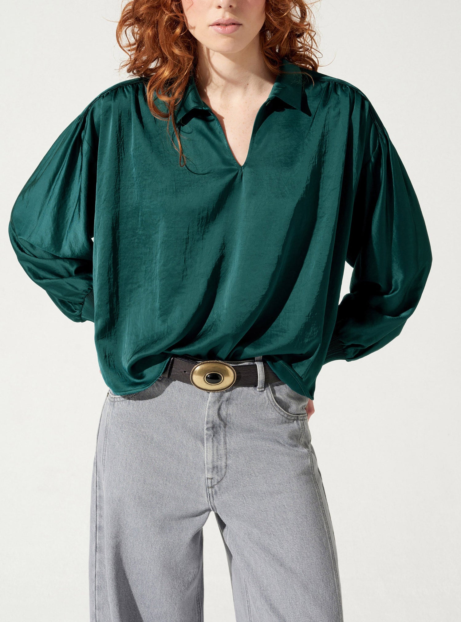 Übergroße Bluse
