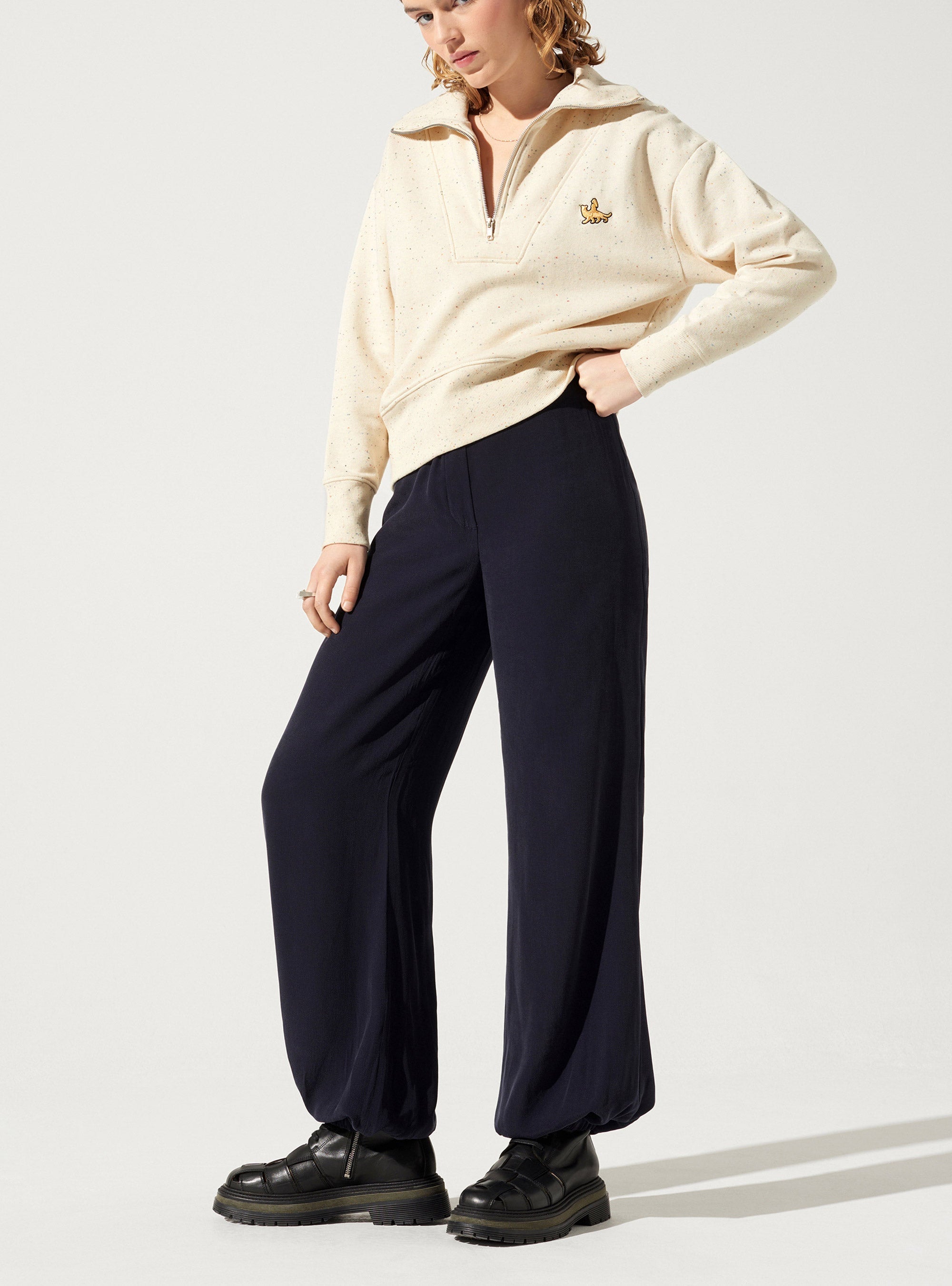 Hose mit weitem Bein