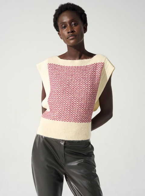 Ärmelloser Pullover