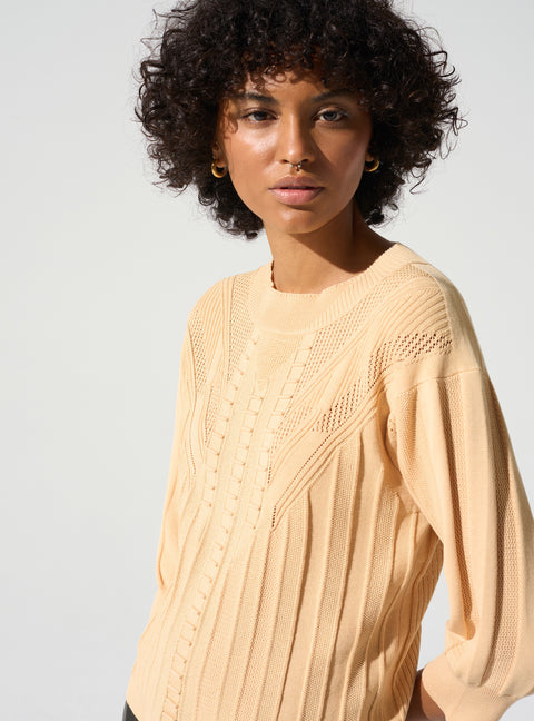 Pullover mit 3/4-Ärmeln